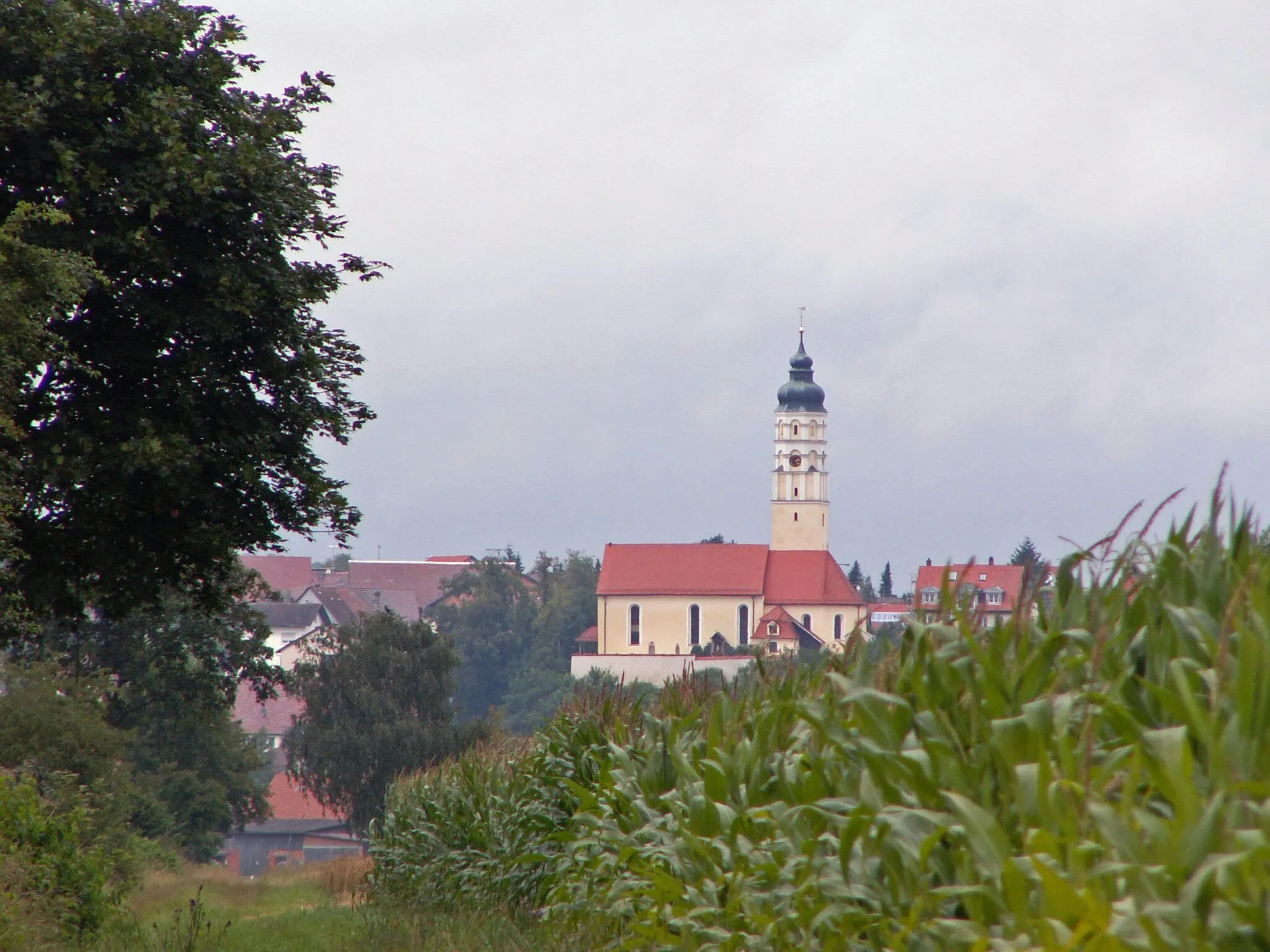 Photo showing: Öpfingen von Süden