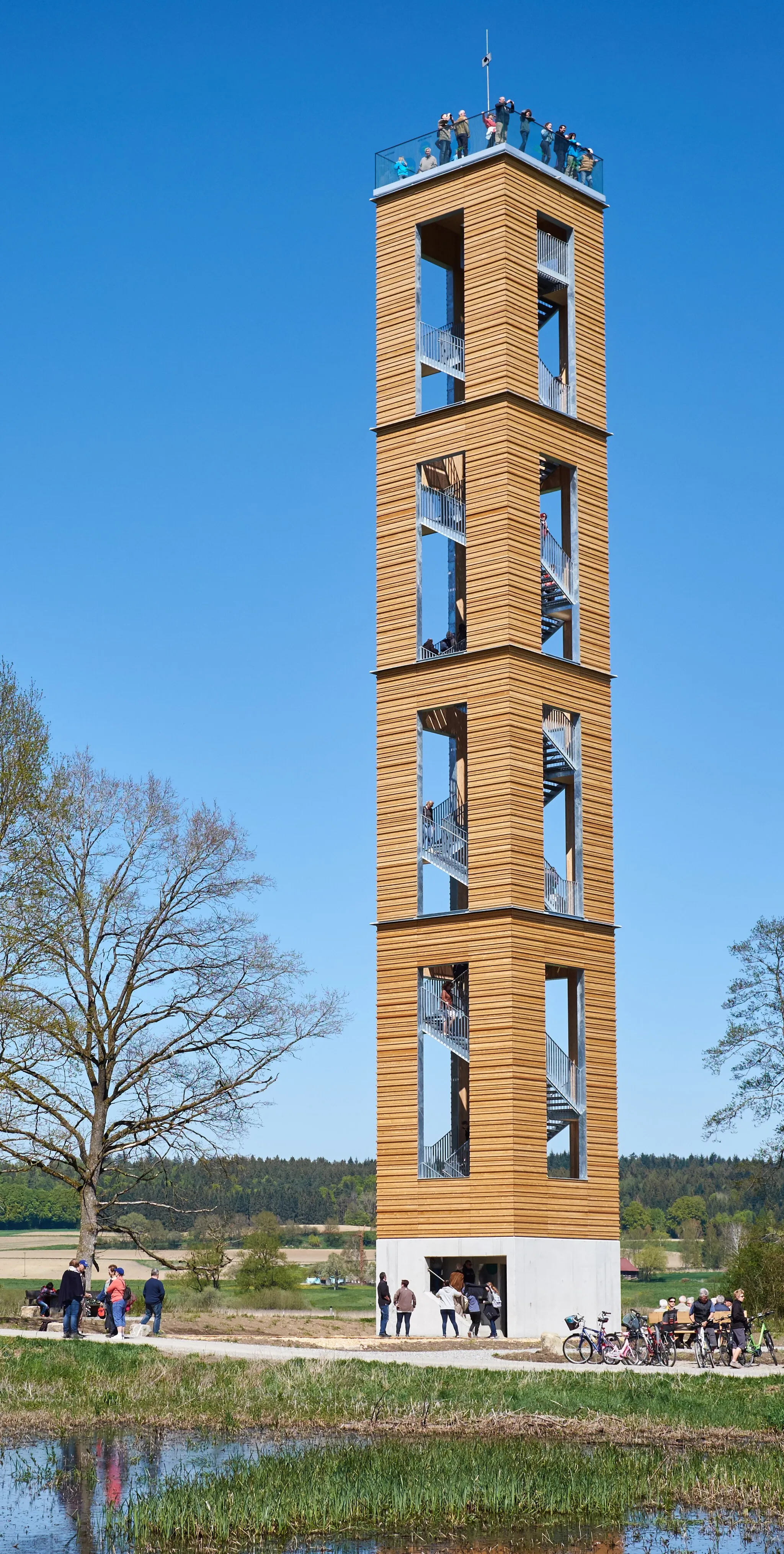 Photo showing: Look-out Bannwaldturm in the moor "Pfrunger-Burgweiler Ried", districts Ravensburg und Sigmaringen, Baden-Württemberg, Germany