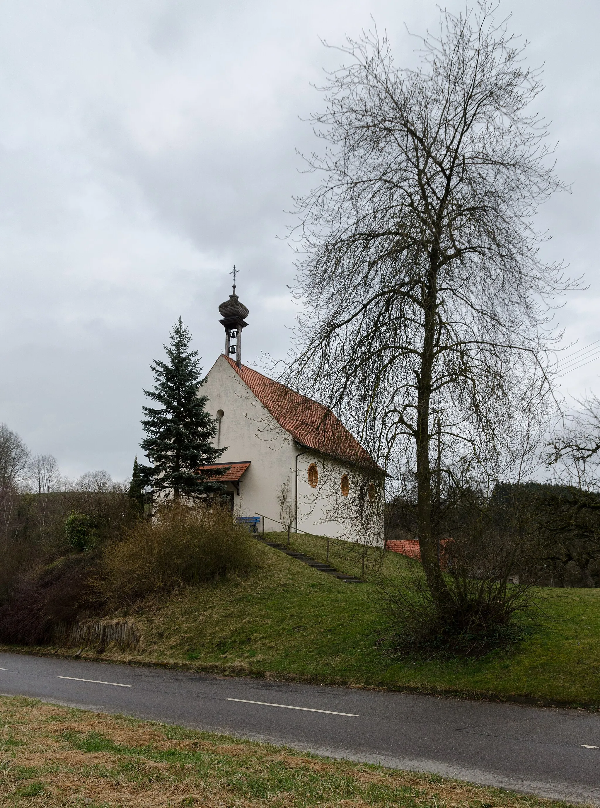 Photo showing: Chapel St Joseph and Mary, Heiligenberg-Echbeck, county Bodenseekreis, Baden Wurttemberg, Germany