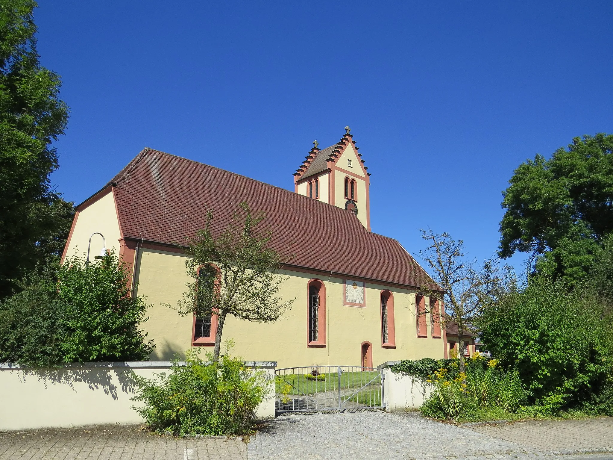 Photo showing: Kirche in Fleischwangen von Süden