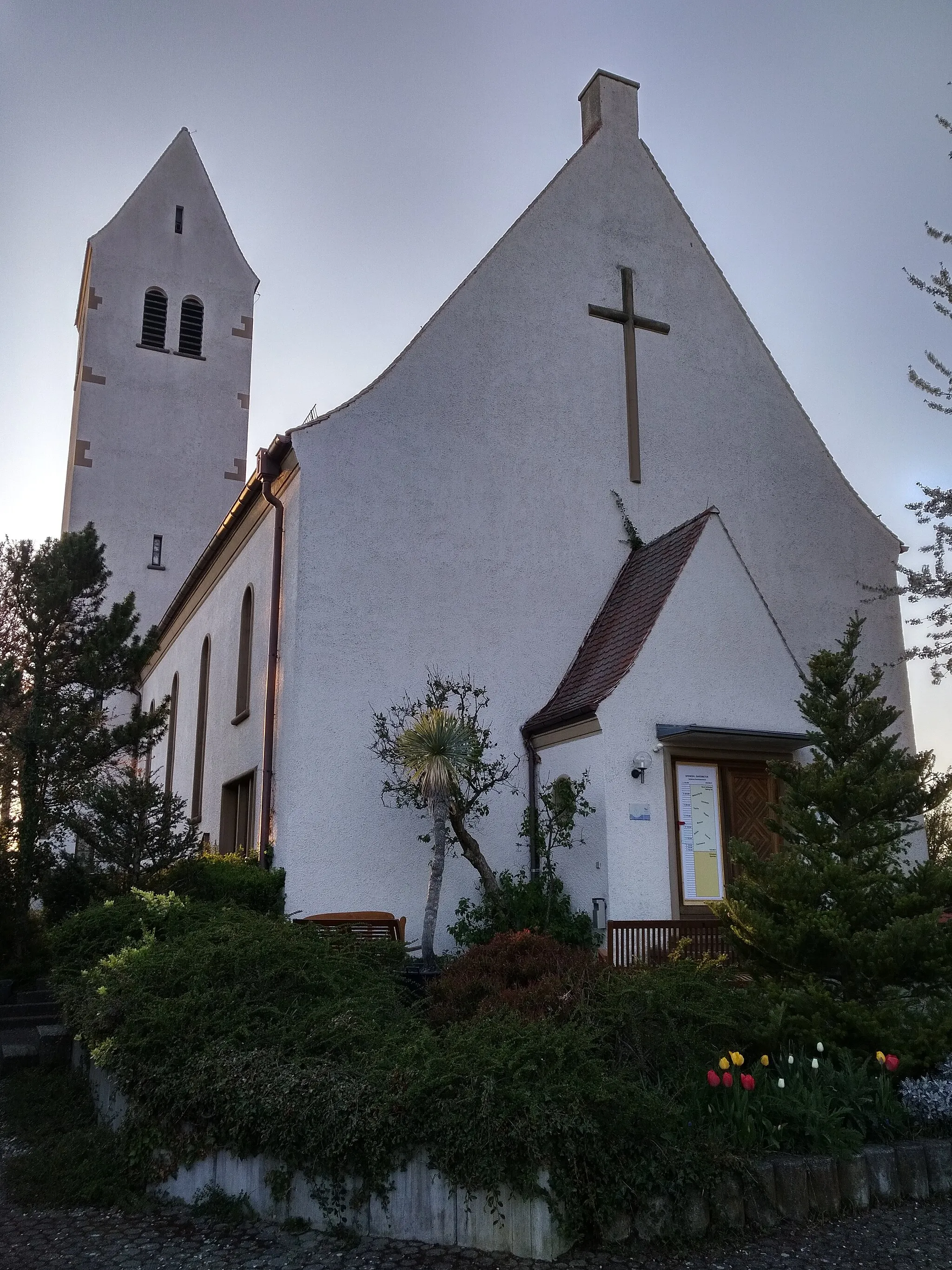 Photo showing: Christuskirche in Wollmatingen (Konstanz)