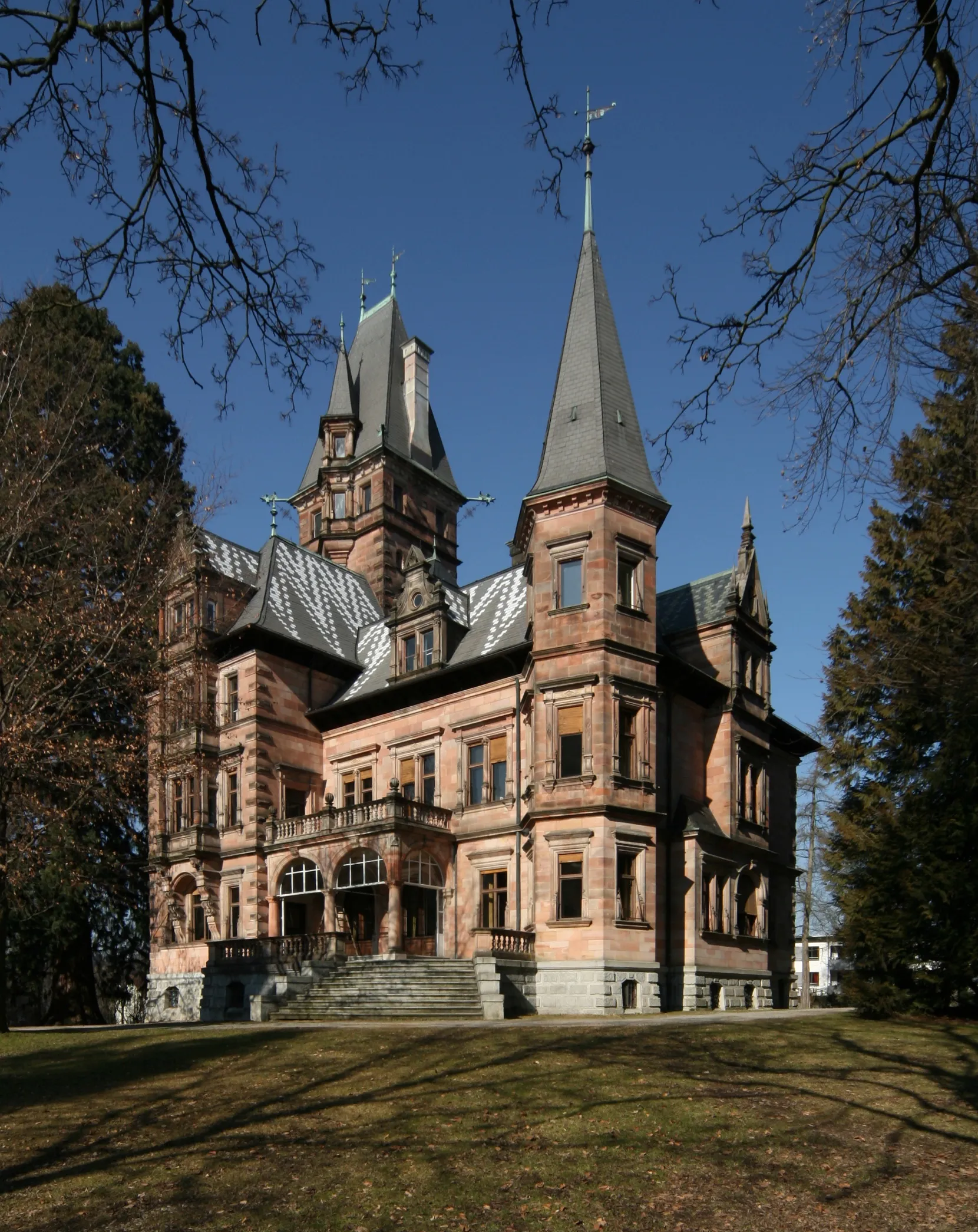 Photo showing: Mansion Schloss Holdereggen, Lindau-Aeschach, Bavaria, Lake Constance, Germany