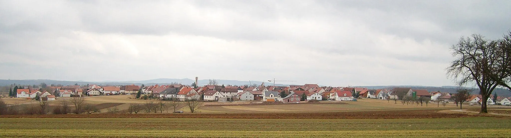 Photo showing: Hülben, village in Germany, seen from the north