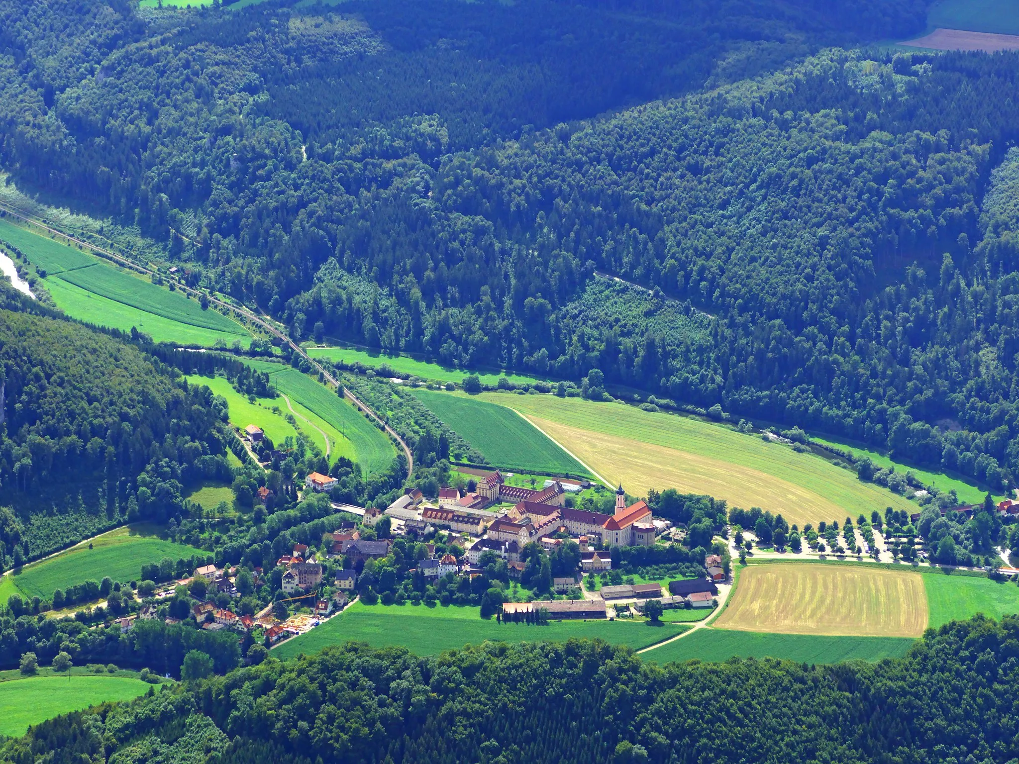 Photo showing: Beuron From Above