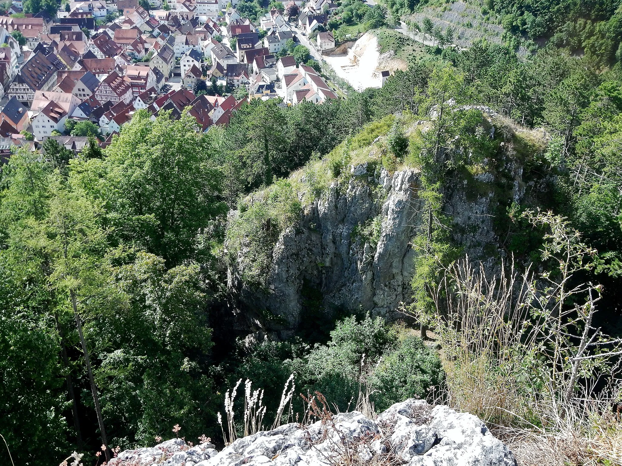 Photo showing: Aussicht vom Blaufels 653 m. ü. NN auf den Glasfels