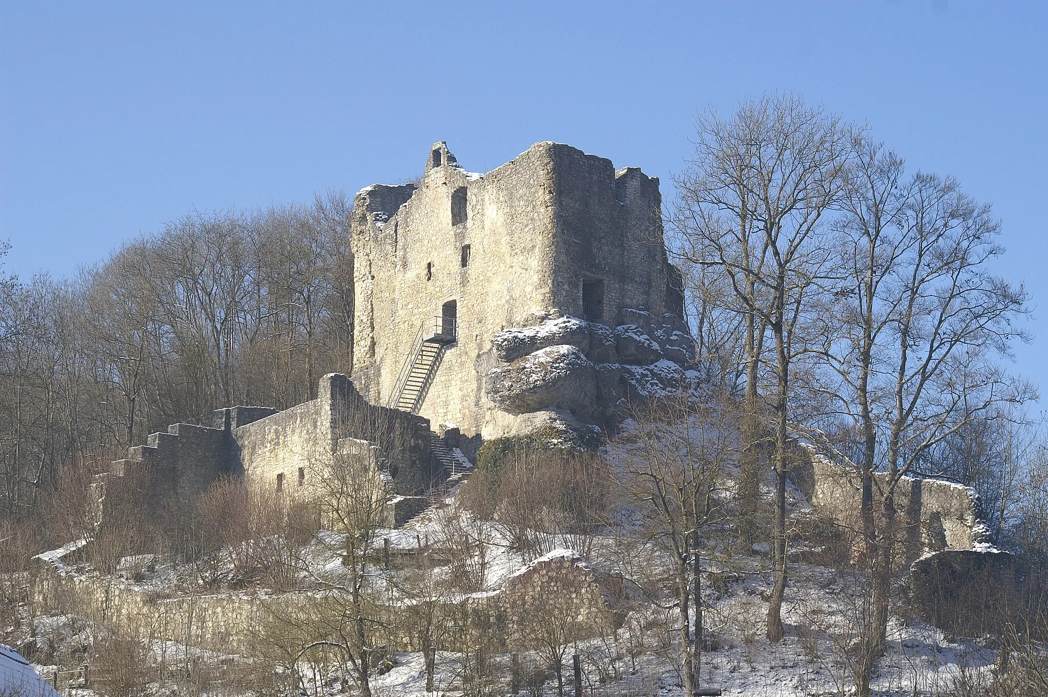 Photo showing: Burg Bichishausen im Großen Lautertal