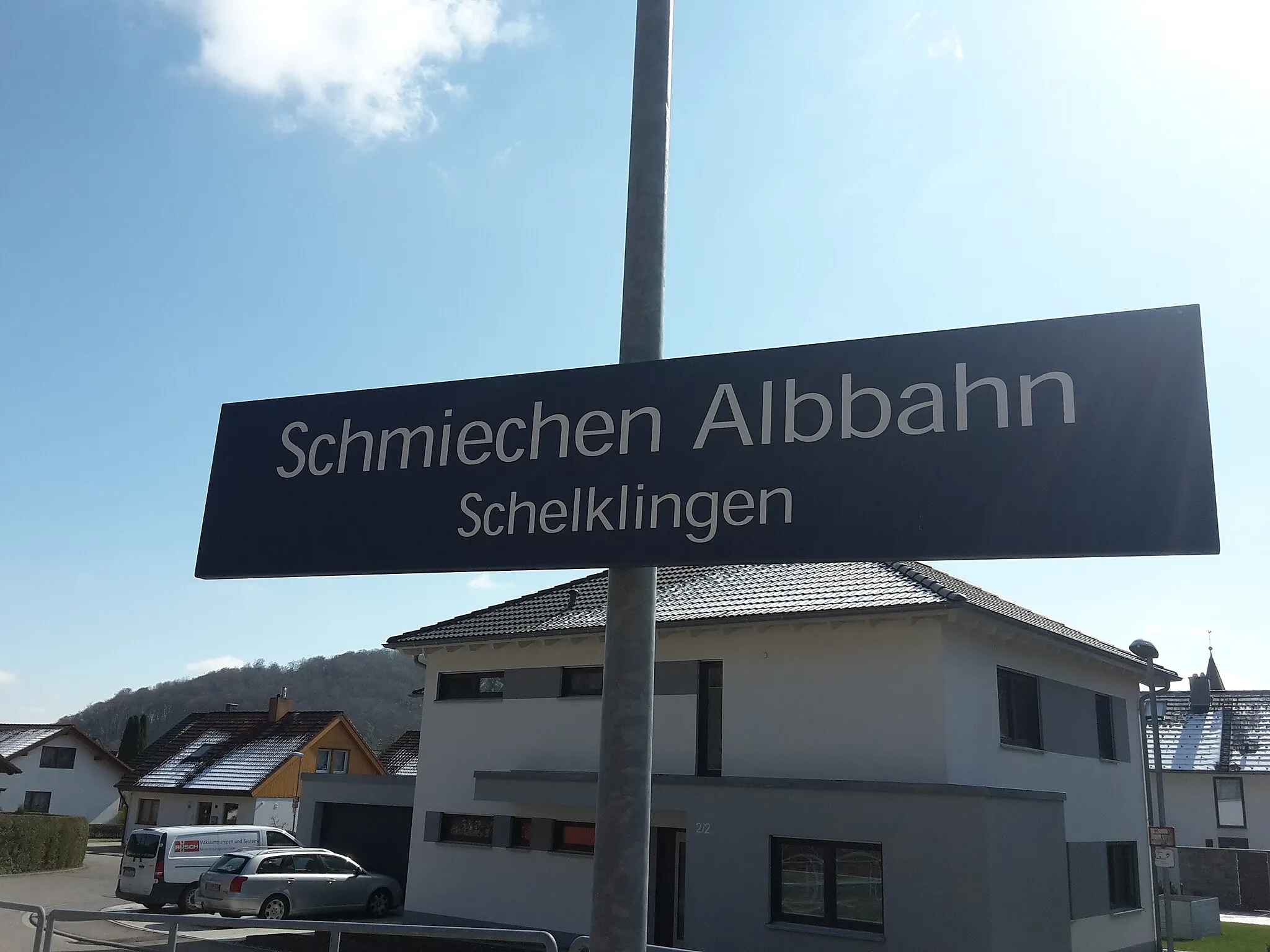 Photo showing: Schmiechen Albbahn railway stop