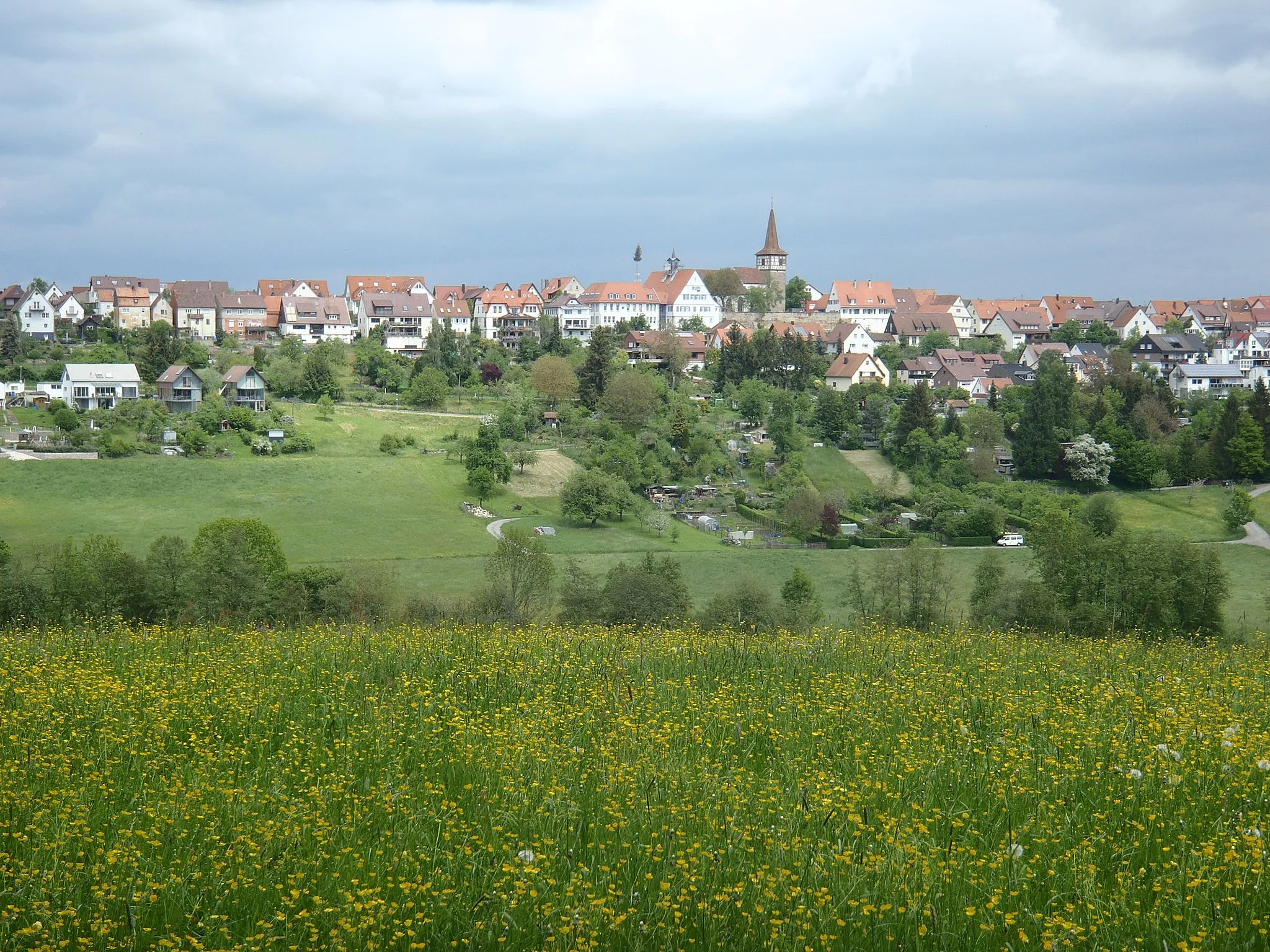 Photo showing: View towards Weil im Schönbuch near Tübingen