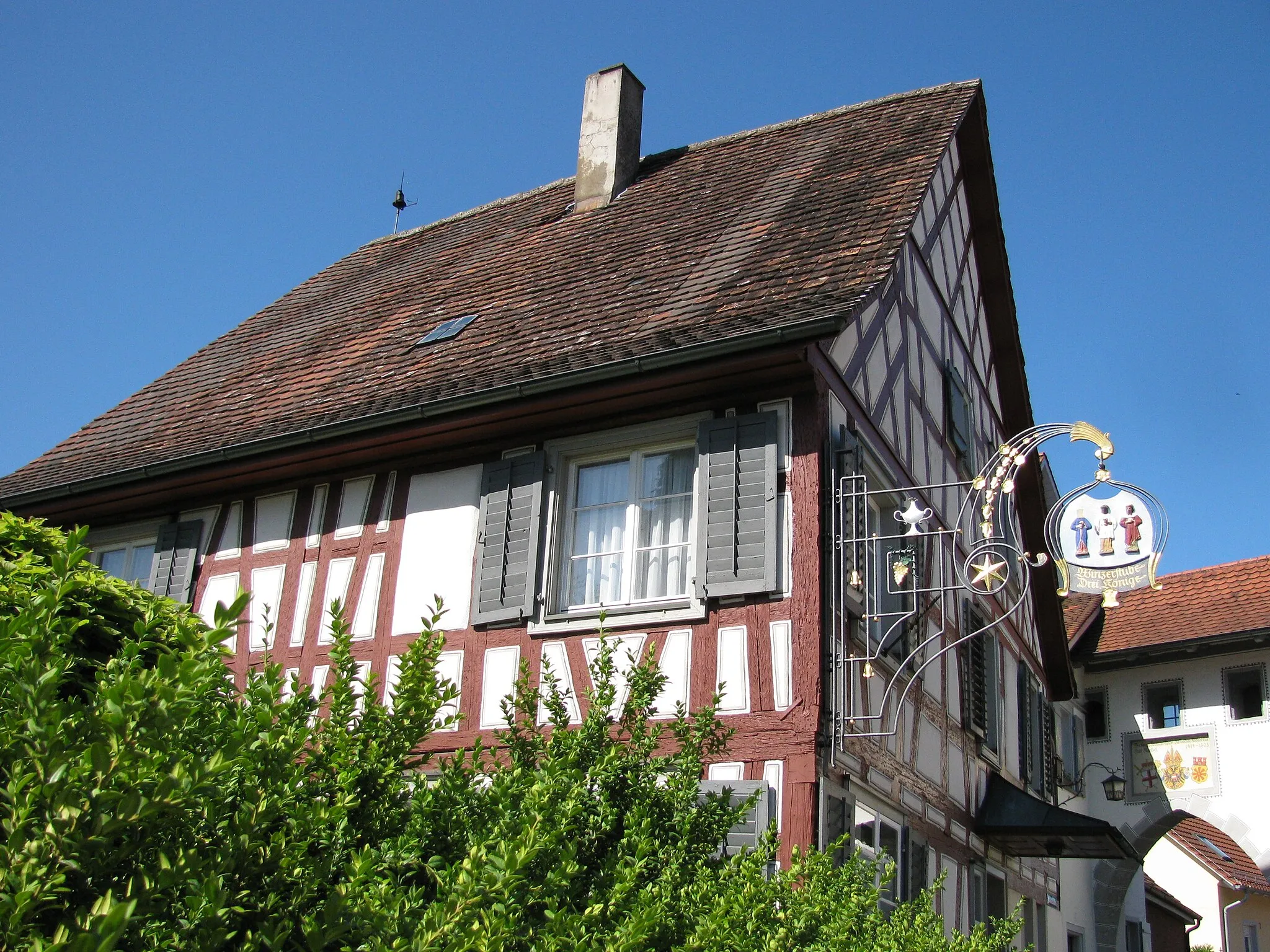 Photo showing: Germany - Baden-Württemberg - Bodenseekreis - Markdorf - Obertorstraße: Winzerstube "Drei Könige"