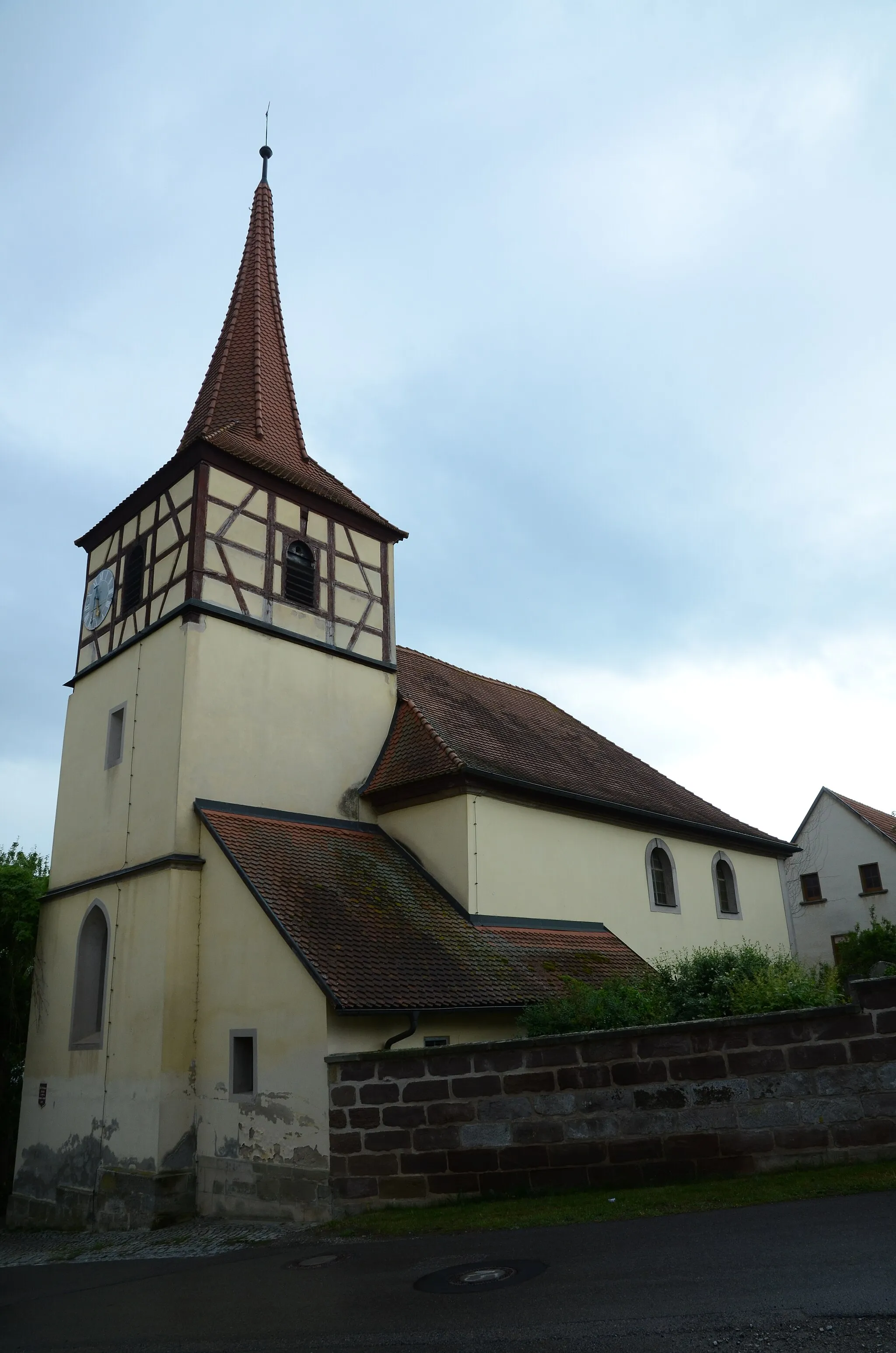 Photo showing: evang.-luth. Kirche St. Nikolaus in Wiebelsheim