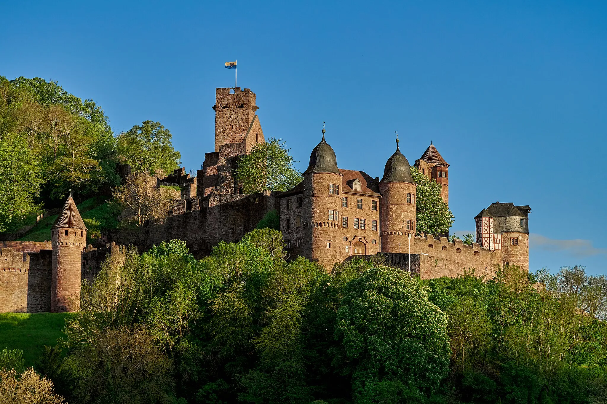 Photo showing: Wertheim: Burg Wertheim, von Kreuzwertheim