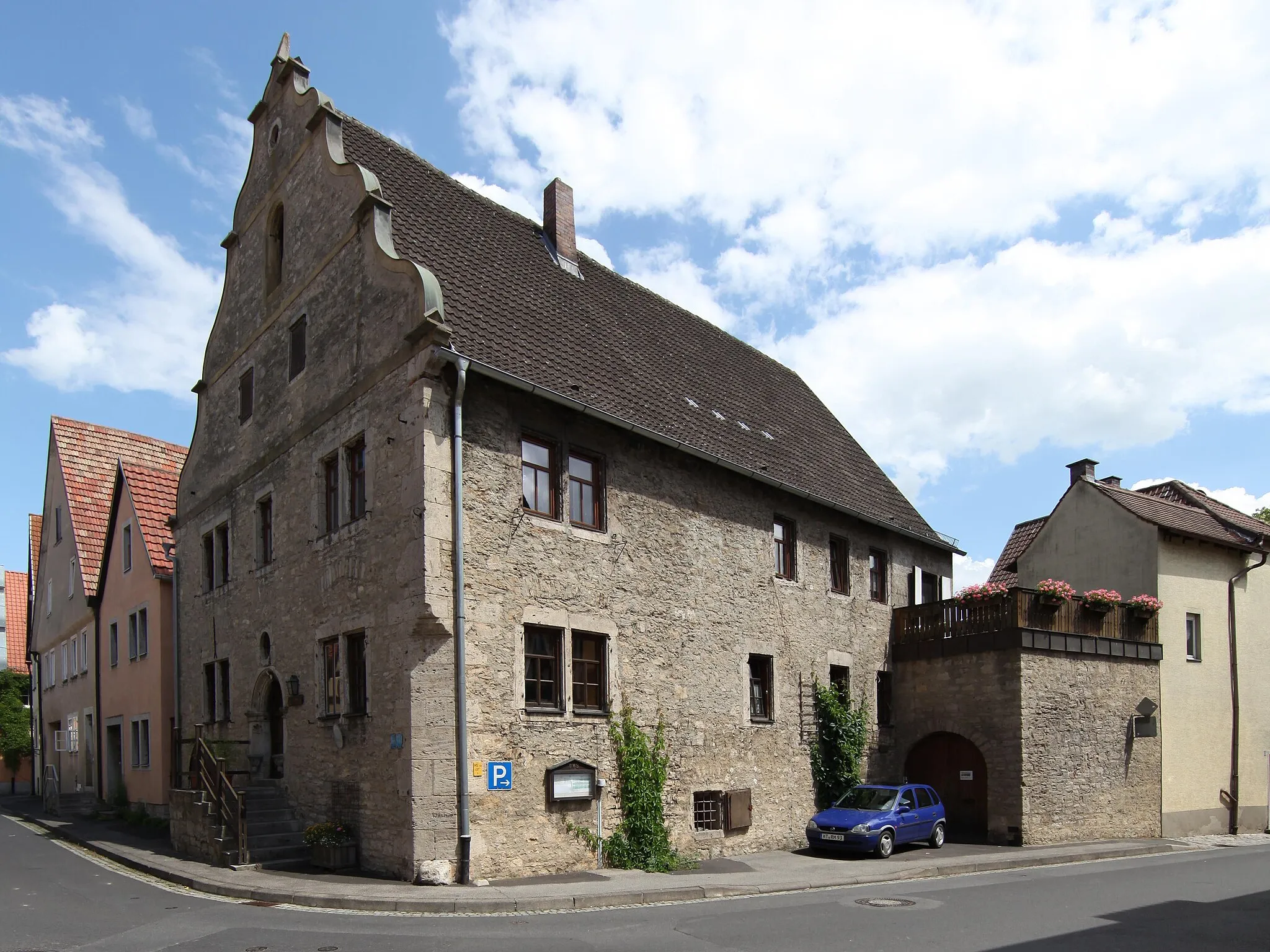 Photo showing: Markgräfliches Amtshaus, Hans-Kesenbrod-Str. 14 in Segnitz, Bayern