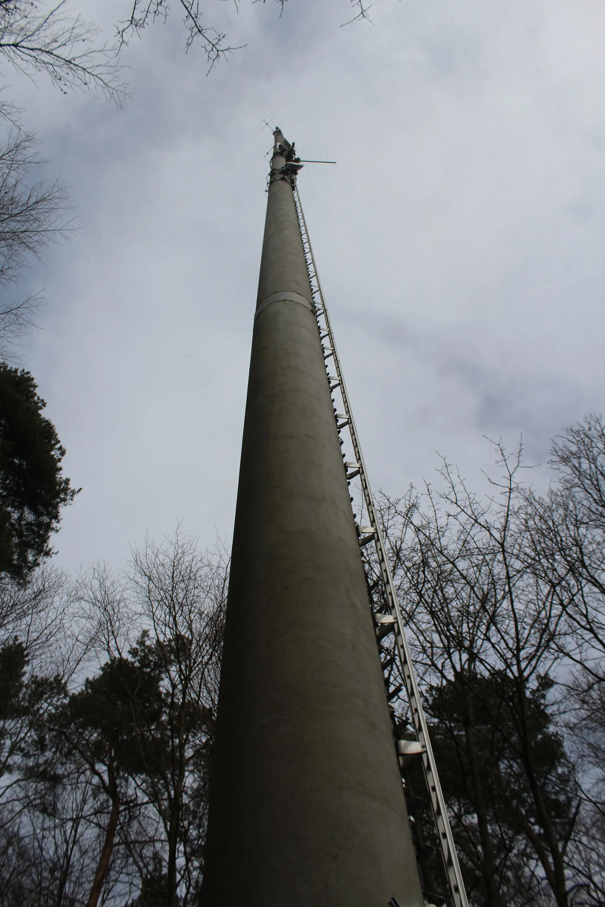 Photo showing: Sendeturm Sender Rauenberg aus der Froschperspektive Camera location 49° 44′ 21.61″ N, 9° 23′ 35.4″ E View this and other nearby images on: OpenStreetMap 49.739337;    9.393166