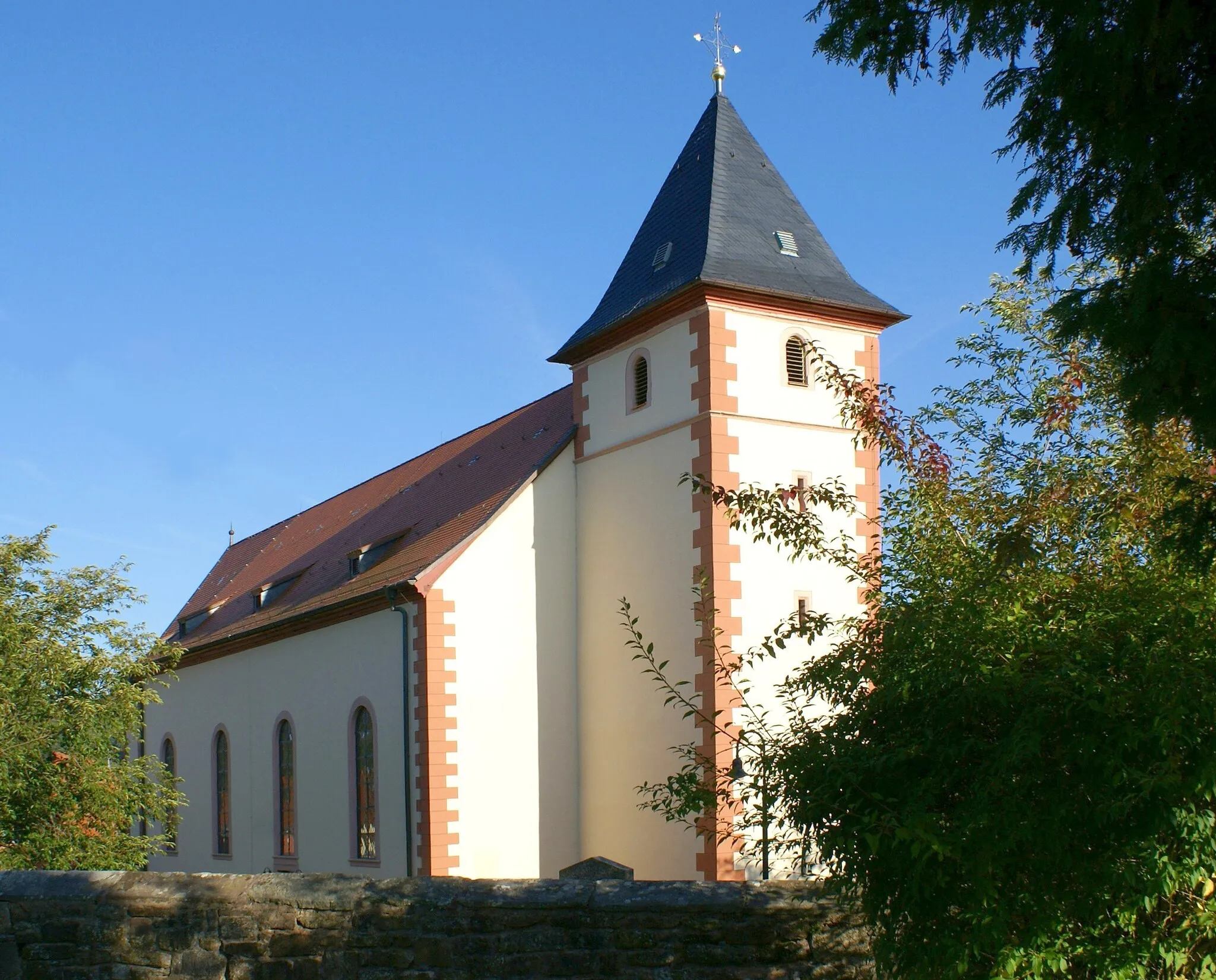 Photo showing: The parish church St. Vitus in Sailauf
