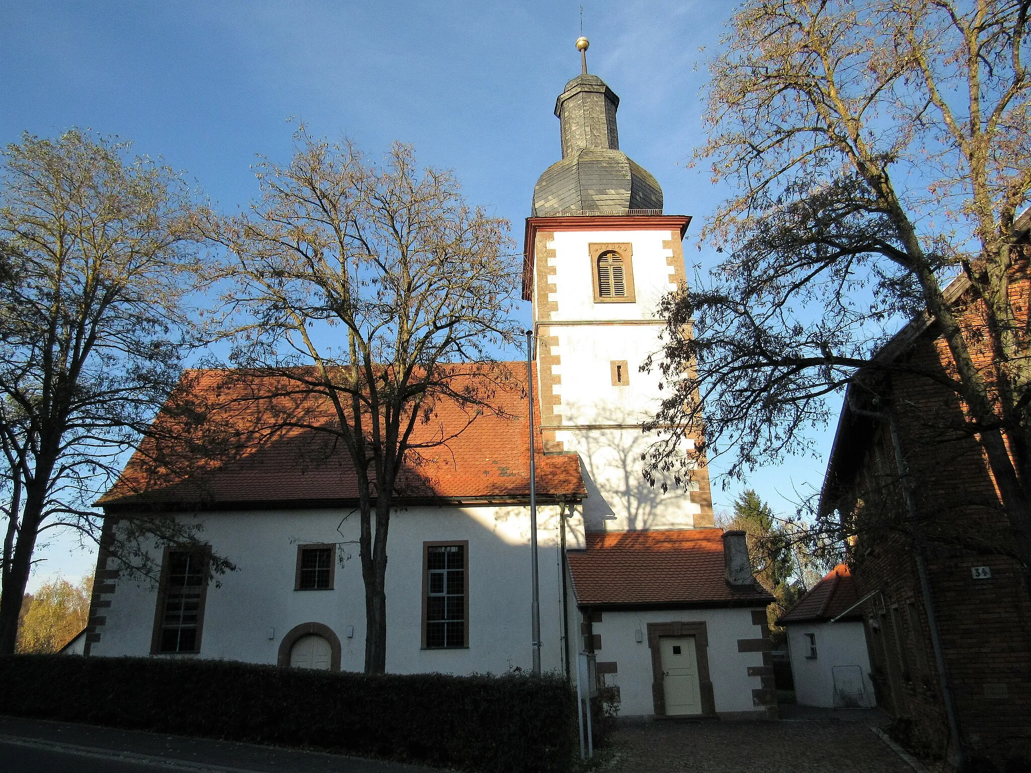 Photo showing: Die evangelische Kirche von Volkershausen