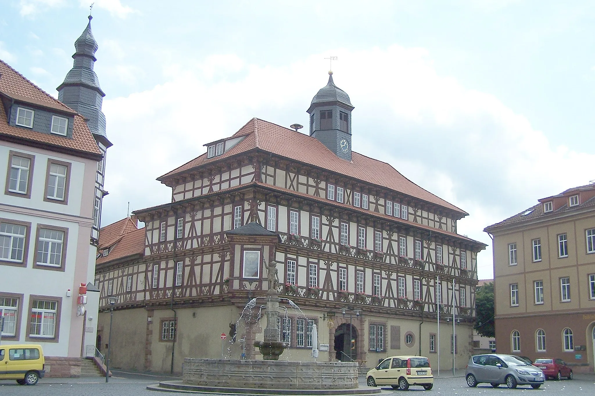 Photo showing: Ansichten und Details zum Haus Widemark, heute Rathaus der Stadt Vacha.