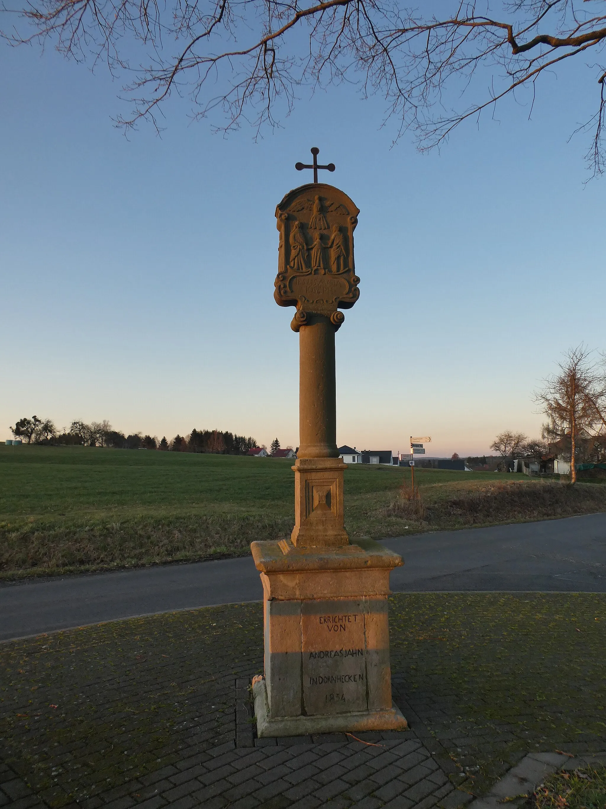 Photo showing: Bildstock bei Dietershausen, Wissigauer Weg