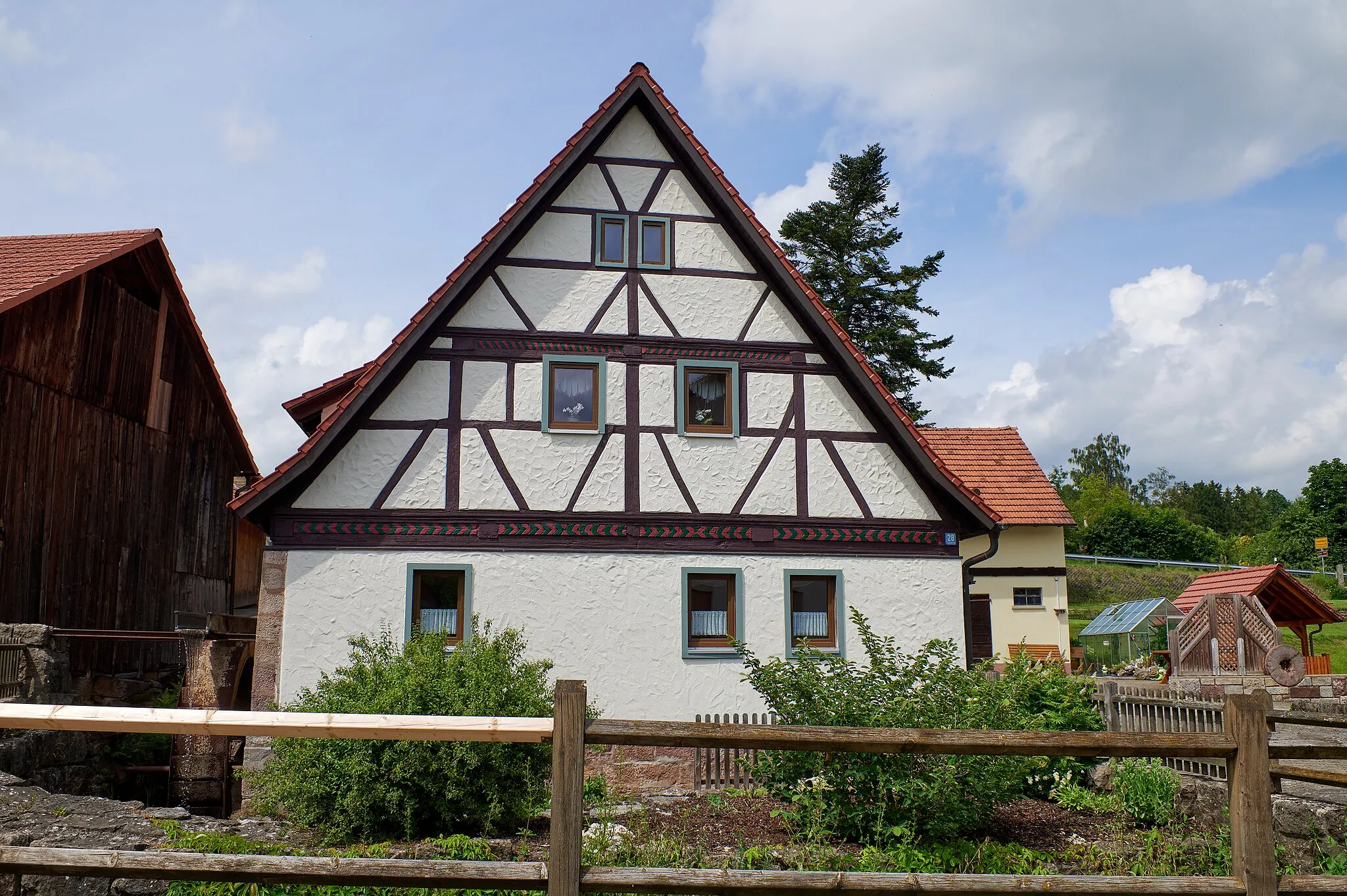 Photo showing: Bischofsheim in der Rhön: Haselbach in der Rhön, D-6-73-117-72