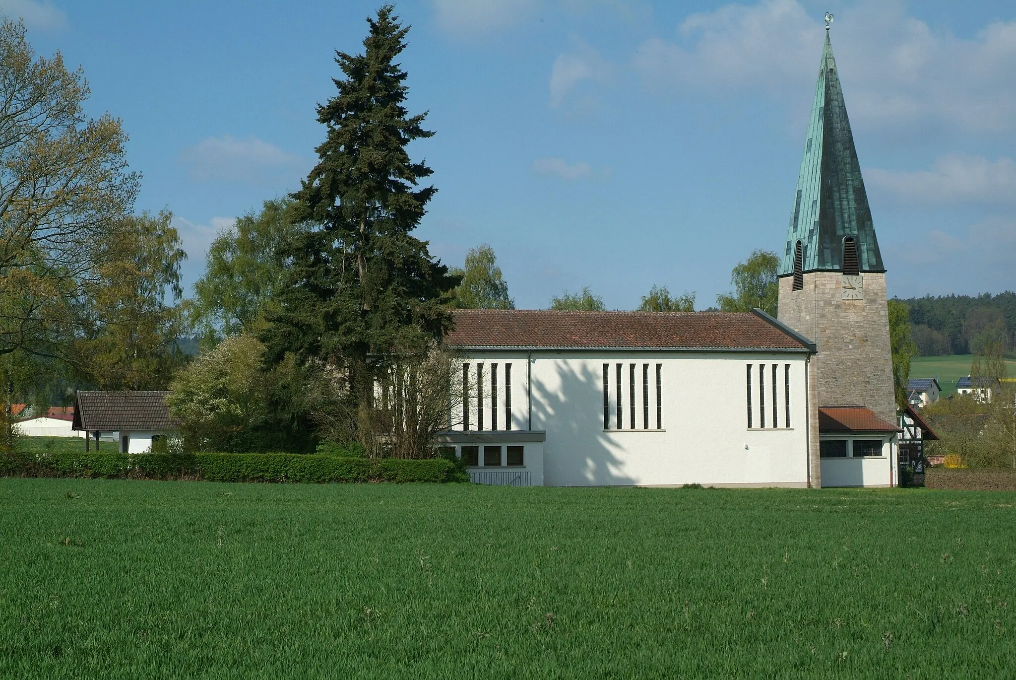 Photo showing: St. Hubertus Oberrode von Westen