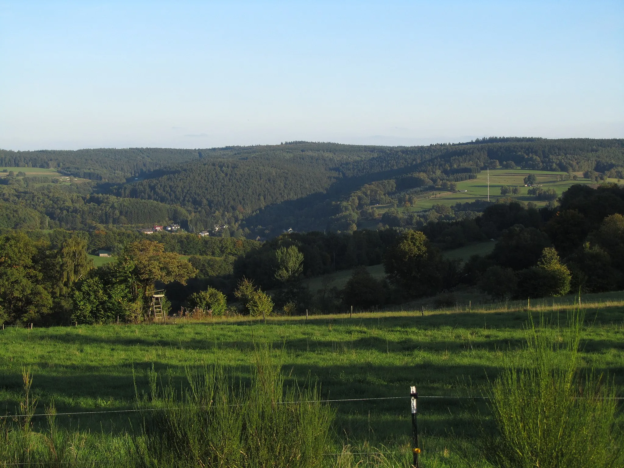 Photo showing: Die Hermannskoppe im Spessart von Nordwesten.