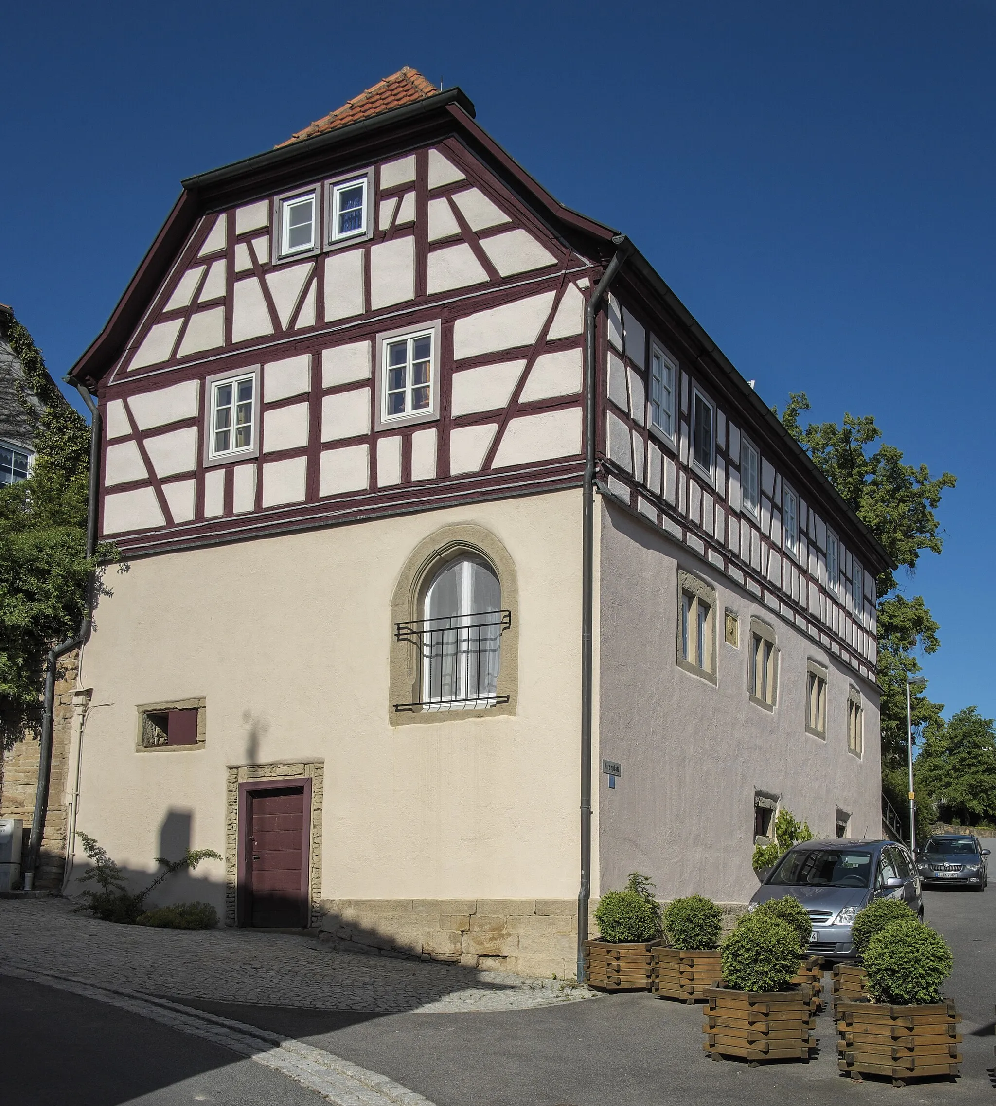 Photo showing: Old town-hall Wülfershausen an der Saale, district Rhön-Grabfeld, Bavaria, Germany