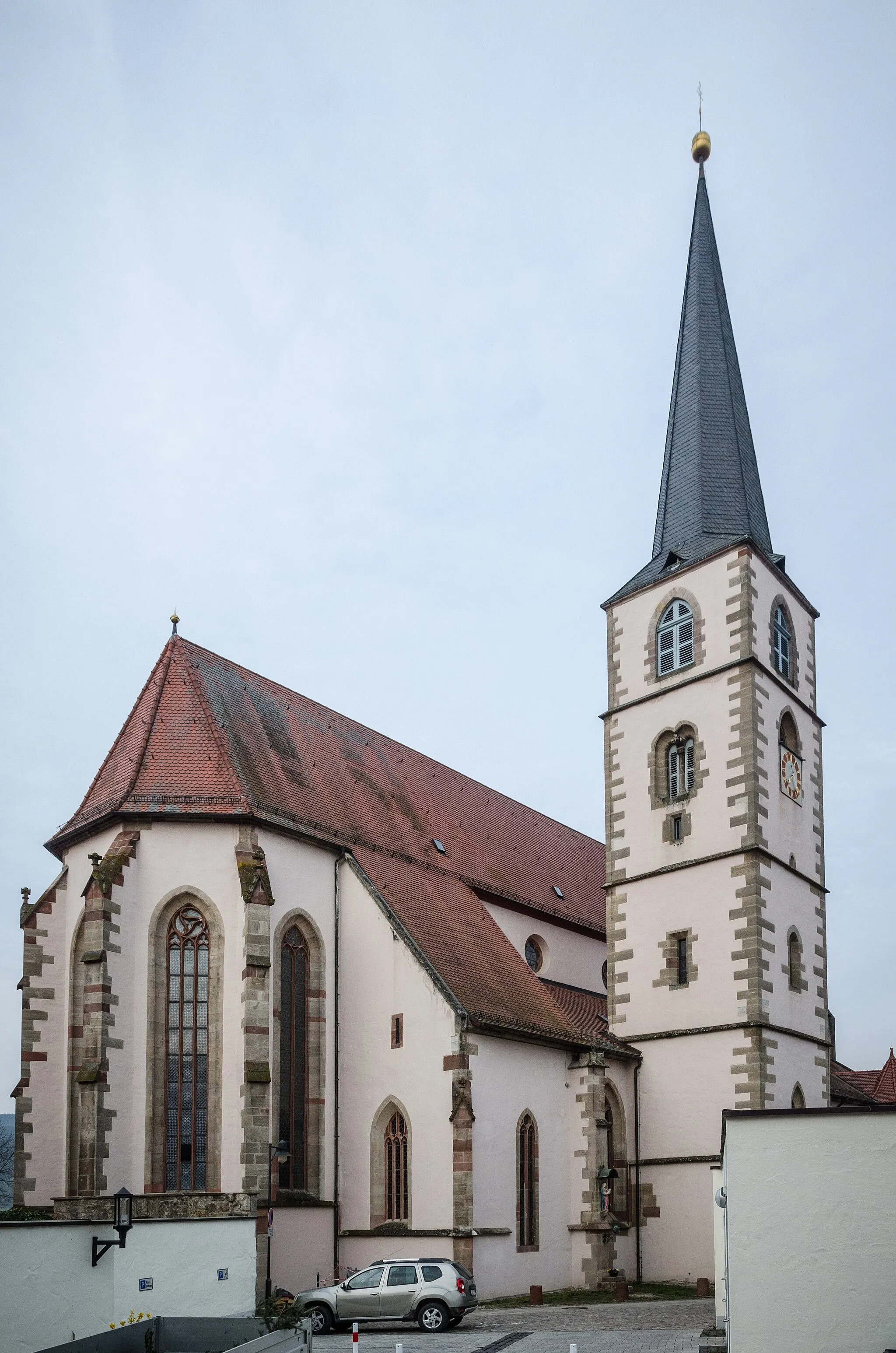 Photo showing: Hammelburg, Pfarrkirche St. Johannes der Täufer