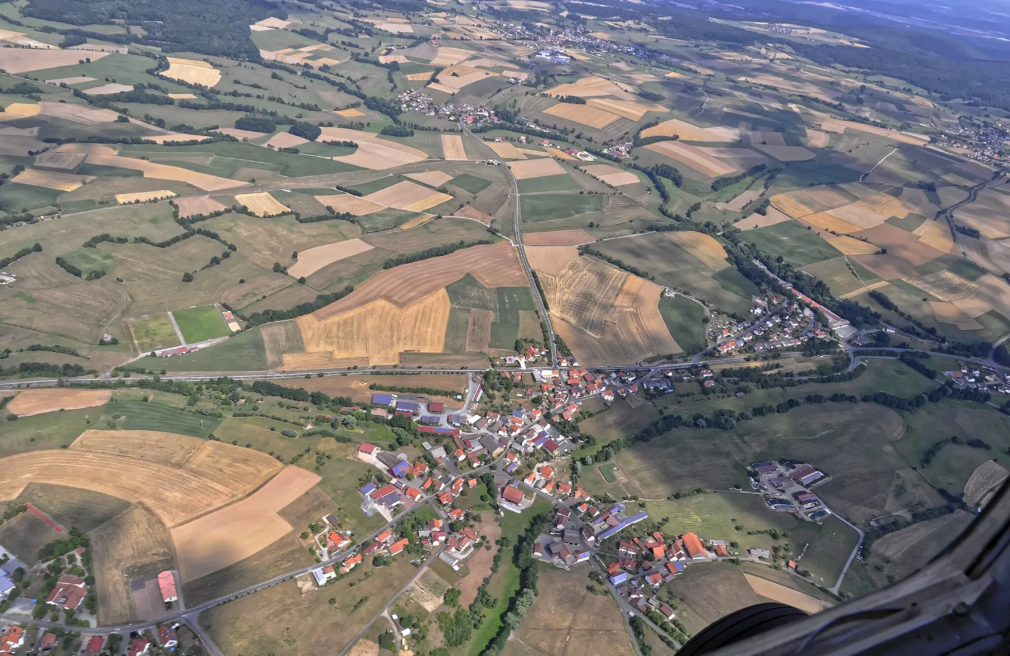 Photo showing: Bilder vom Flug Nordholz-Hammelburg 2015: Unterleichtersbach