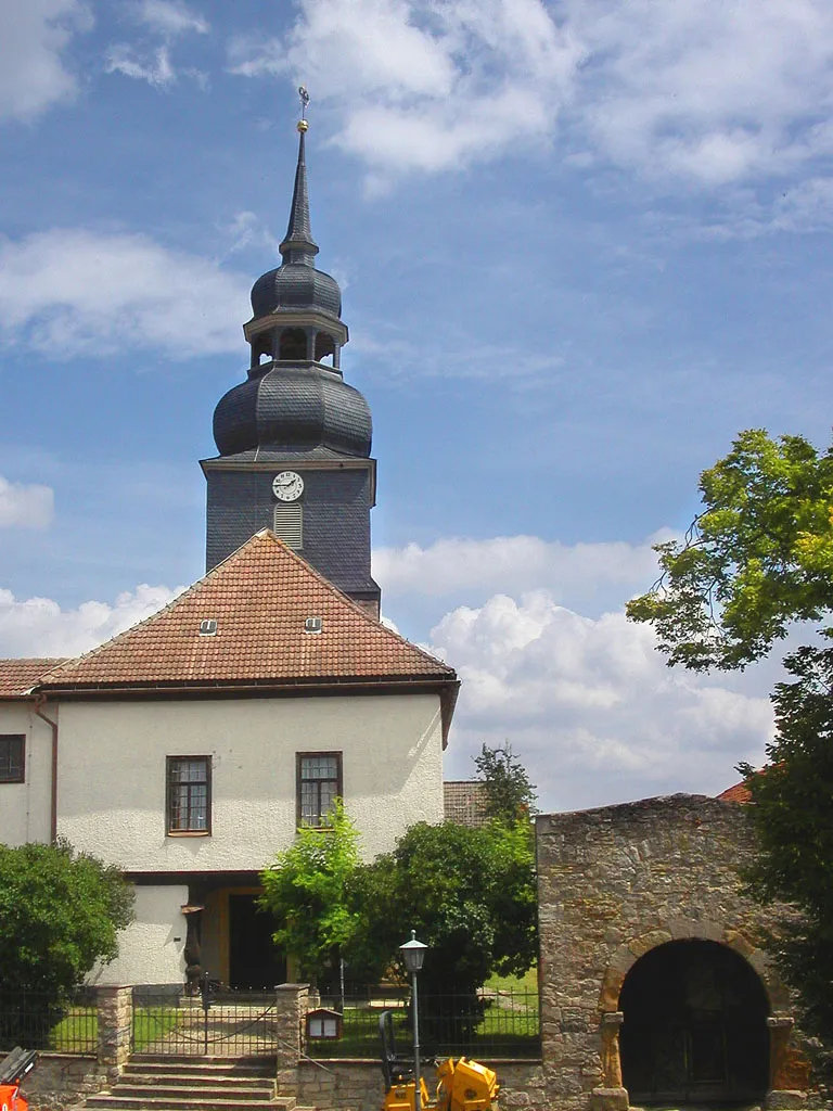 Photo showing: Dorfkirche in Nordheim (Thüringen)