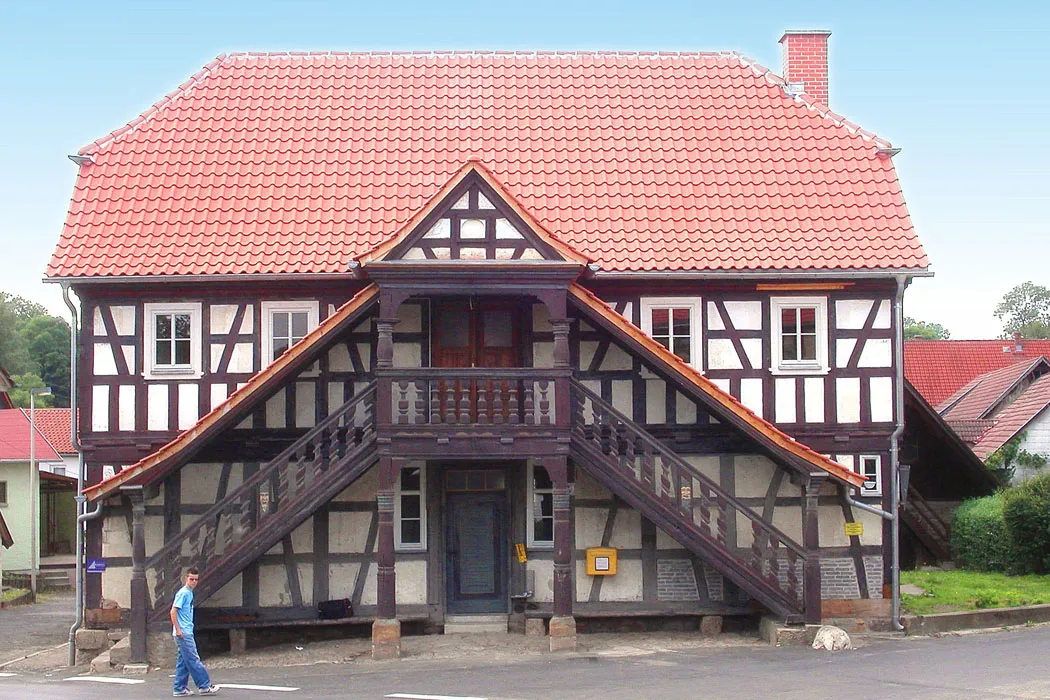 Photo showing: Rat- und Backhaus in Nordheim (Thüringen)