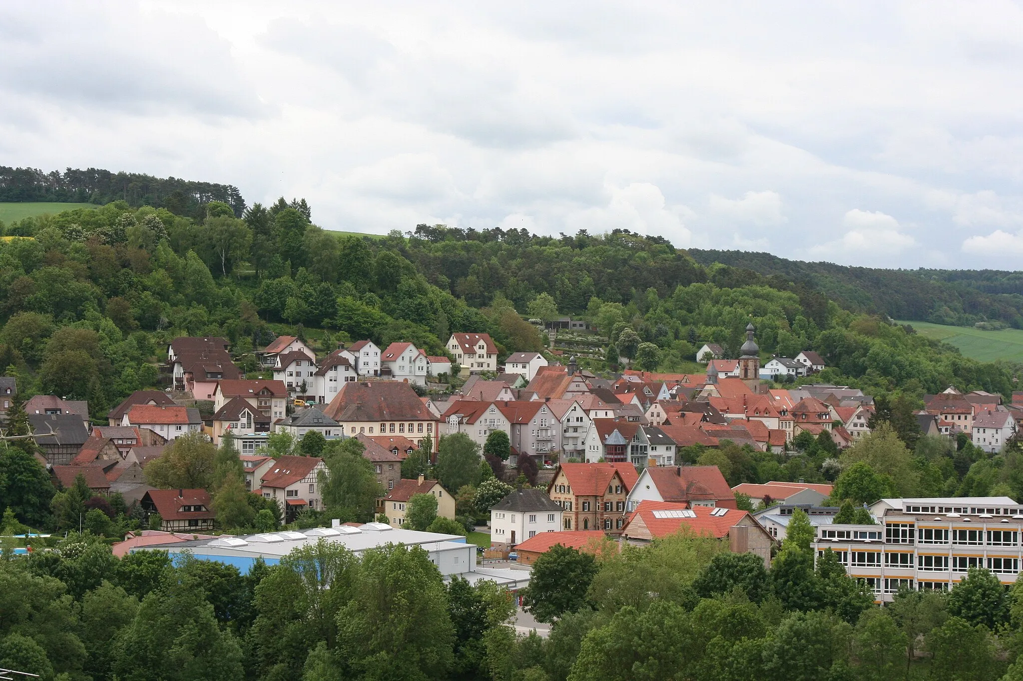 Photo showing: View of Boxberg from Wölchingen in the North