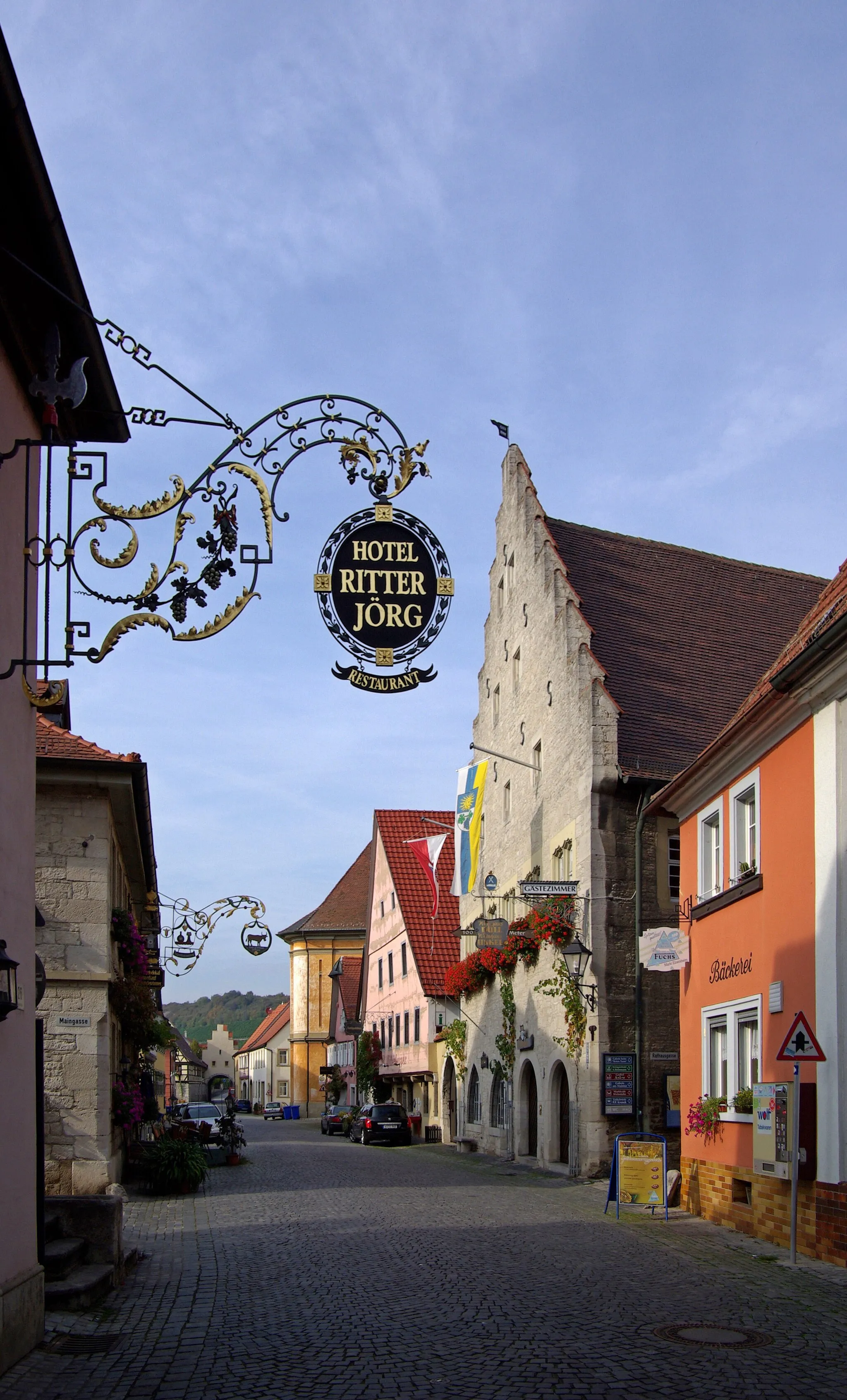 Photo showing: Germany, Sommerhausen, main street