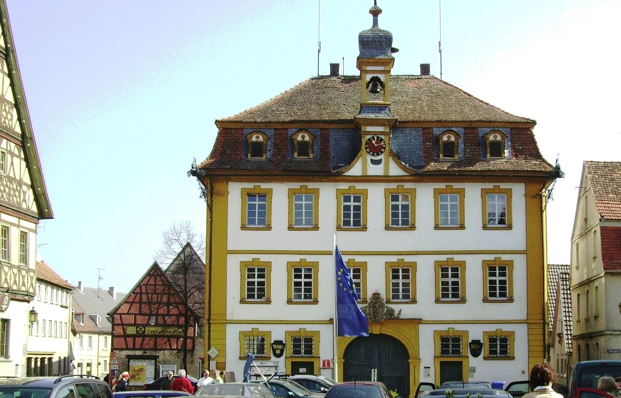 Photo showing: das barocke Rathaus in Röttingen