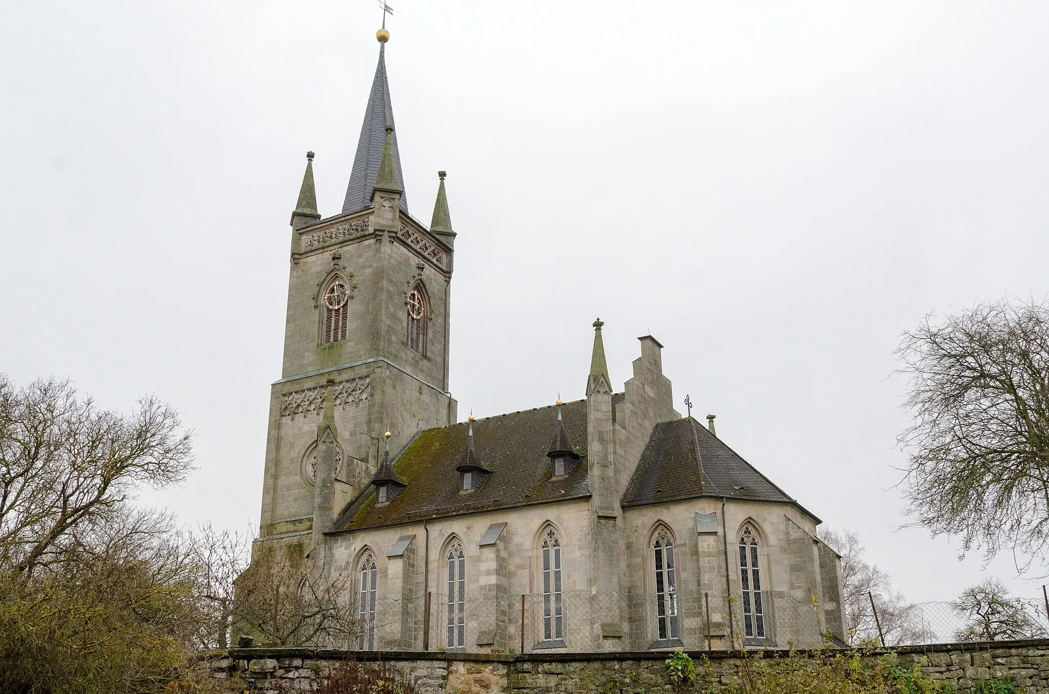 Photo showing: Ostheim v.d.Rhön, Urspringen, Ev. Pfarrkirche