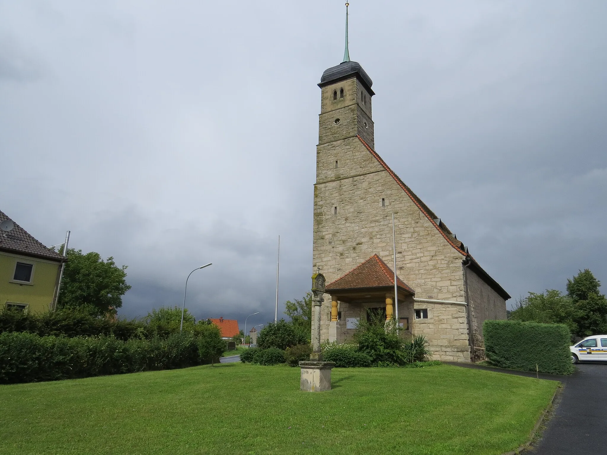 Photo showing: Kirche in Hundelshausen, Michelau im Steigerwald