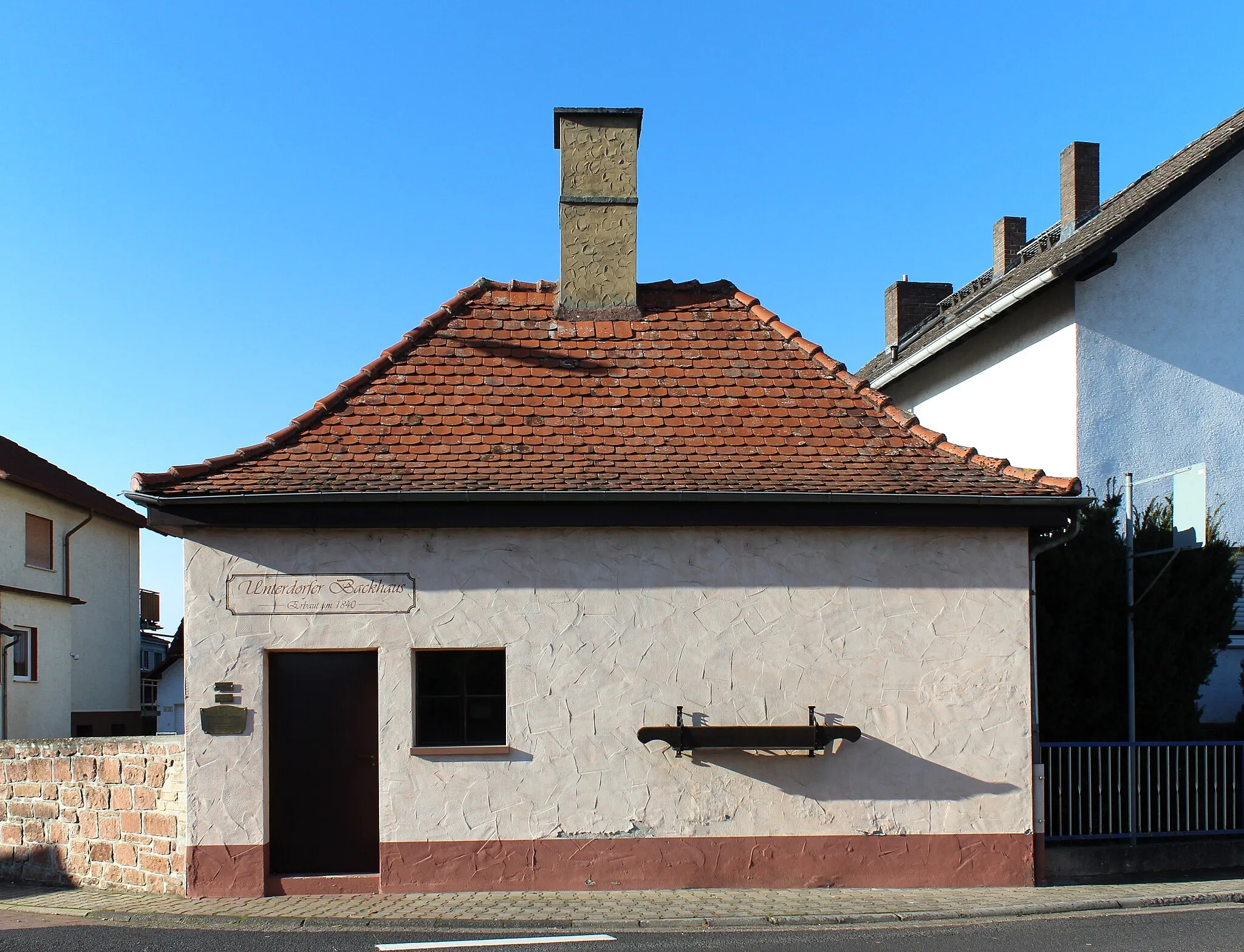 Photo showing: Niedergründau - Unterdorfer Backhaus - Erbaut ~ 1840