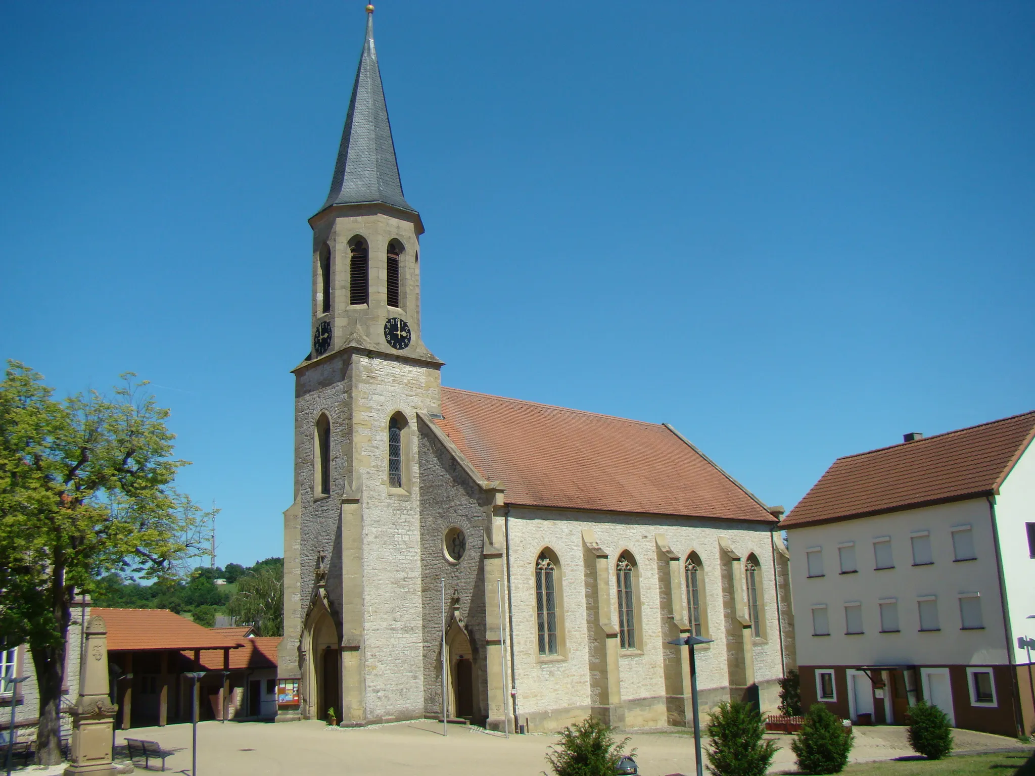 Photo showing: Kirche in Merchingen (Ravenstein)