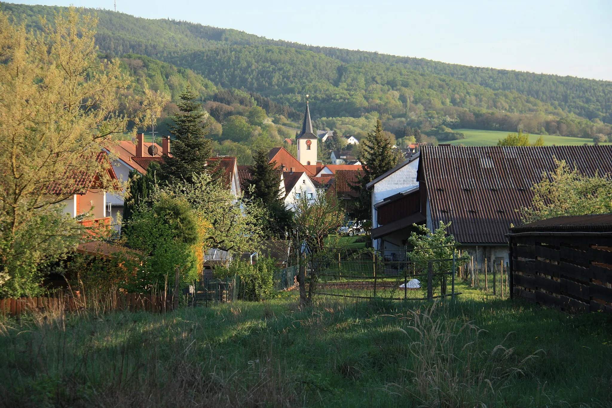 Photo showing: Blick auf den Alzenauer Stadtteil Michelbach im Spessart