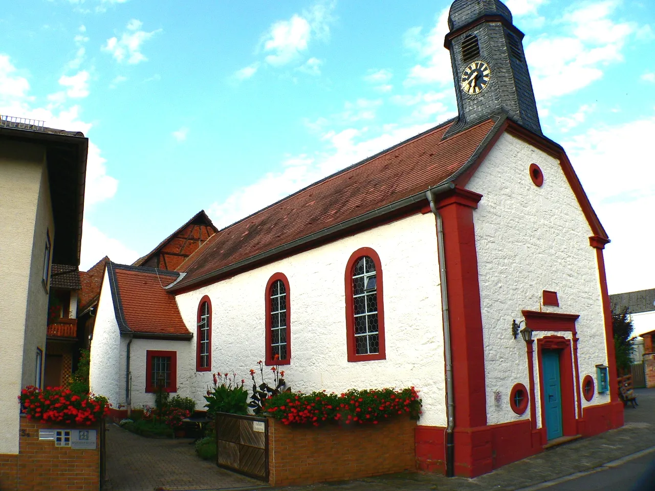 Photo showing: Dorndiel im Odenwald (zu Groß-Umstadt) - ev. Kirche