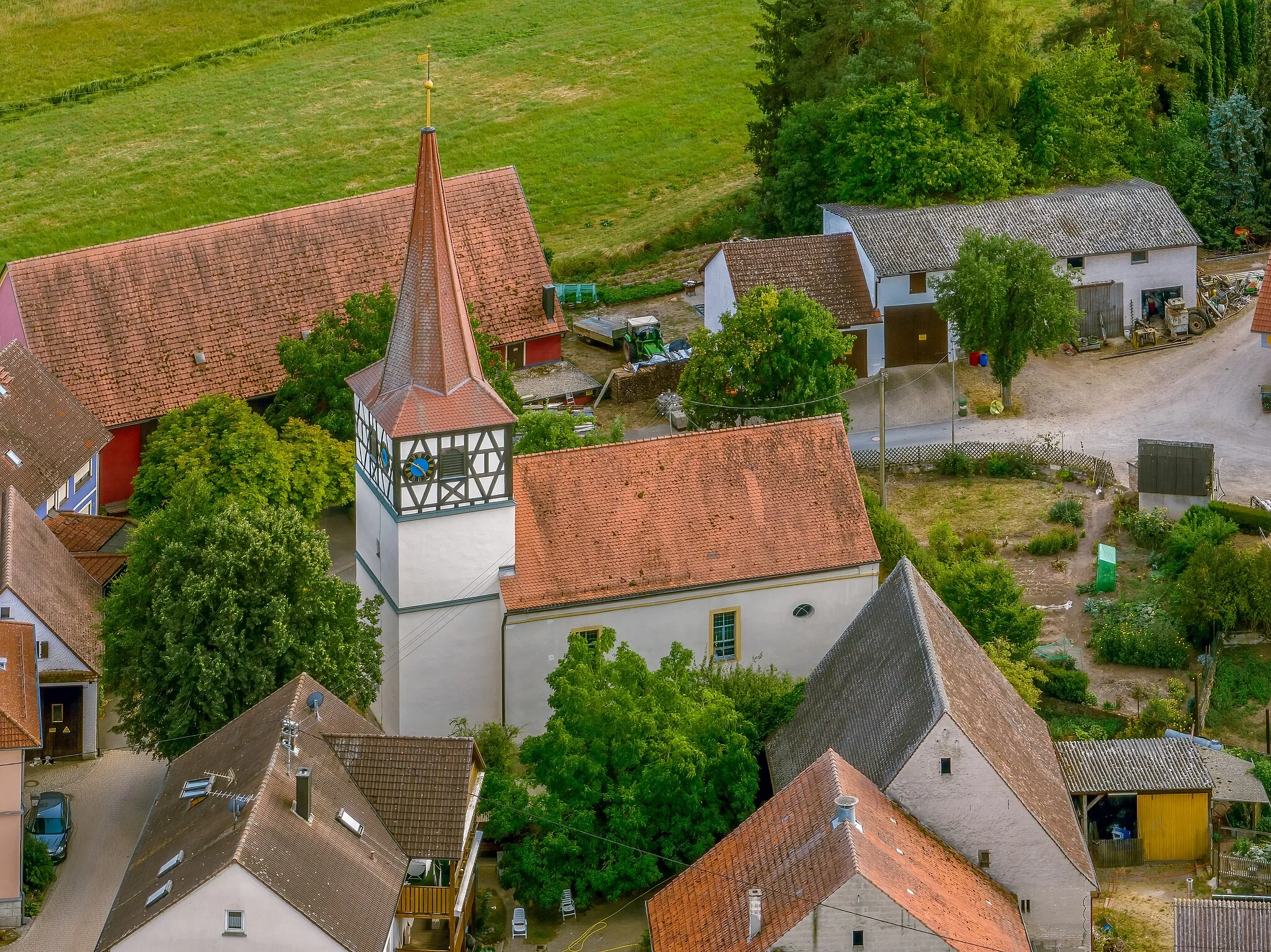 Photo showing: Lutheran Church of Our Lady in Kleinweisach in the district of Erlangen-Höchstadt