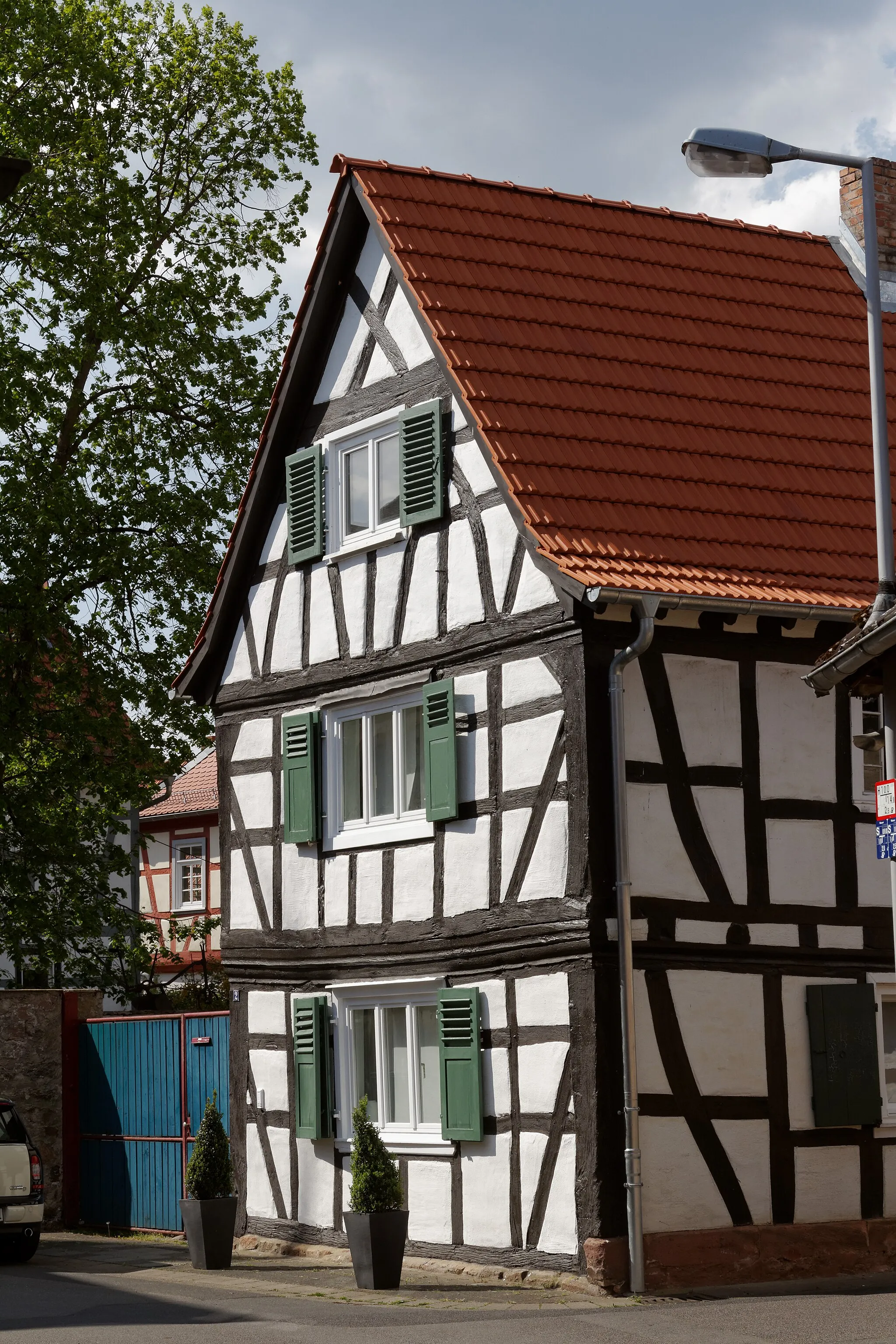 Photo showing: Fachwerkhaus in Harreshausen, einem Stadtteil von Babenhausen (Hessen).