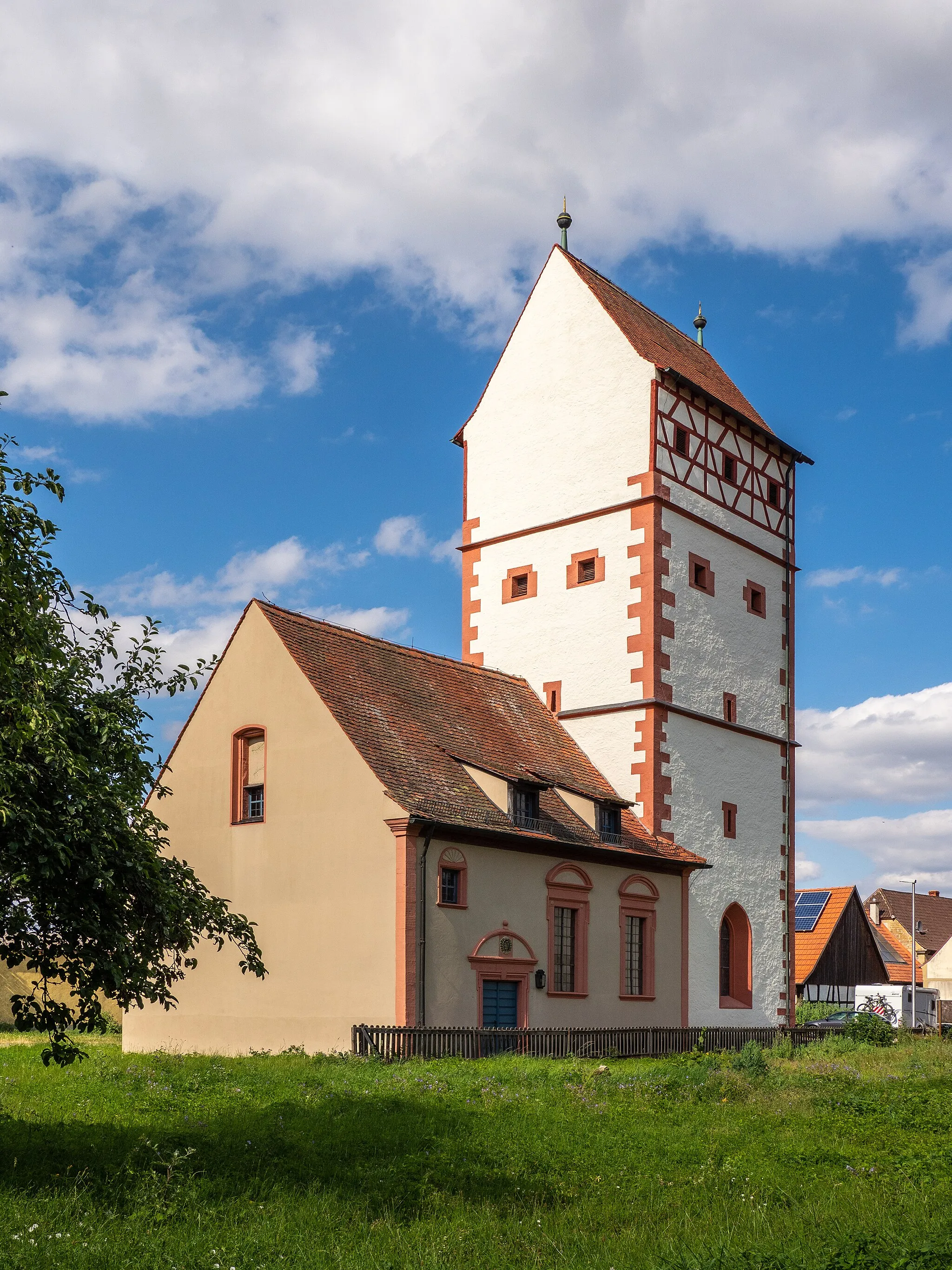 Photo showing: Village church in Römershofen