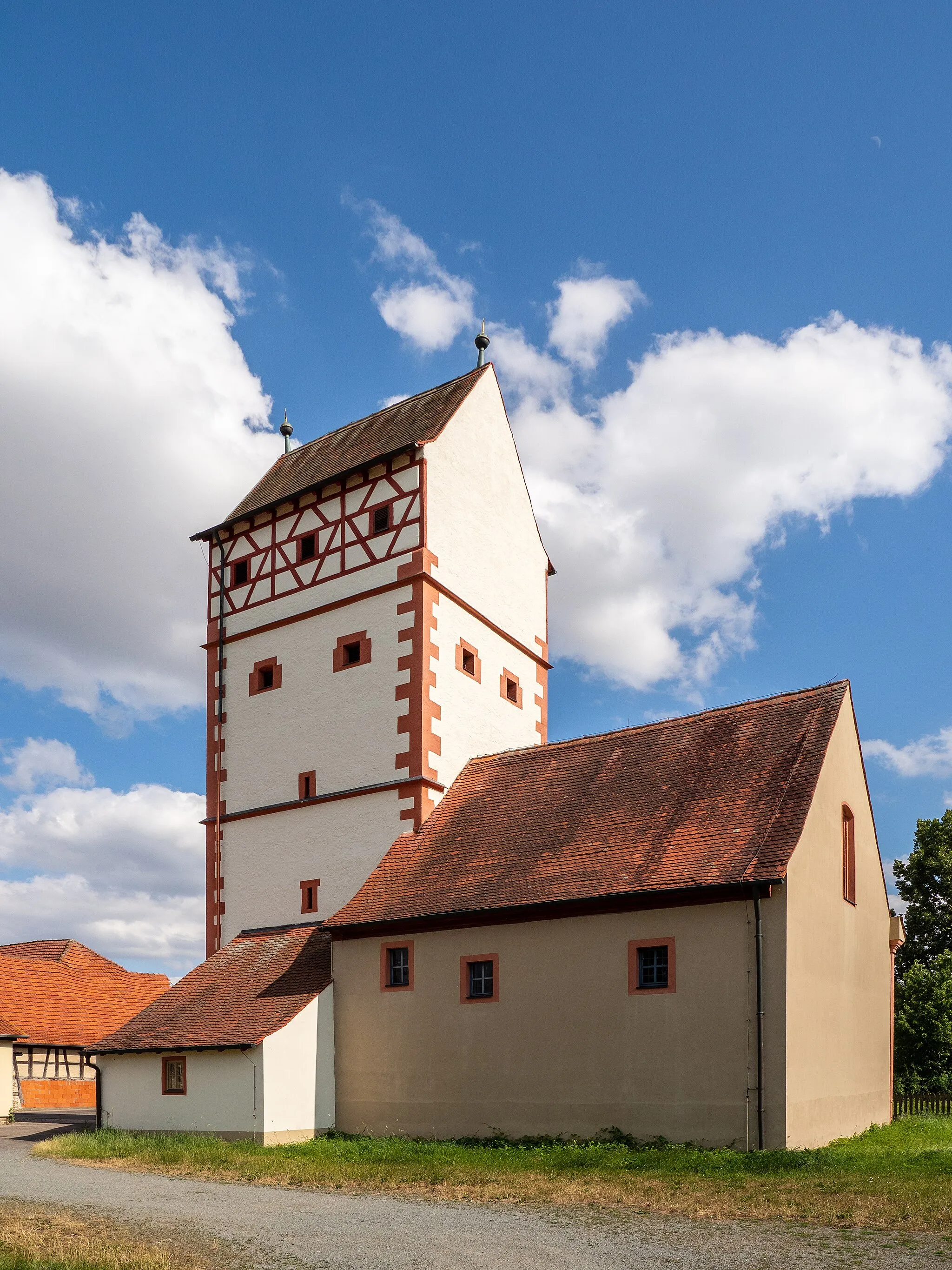 Photo showing: Village church in Römershofen
