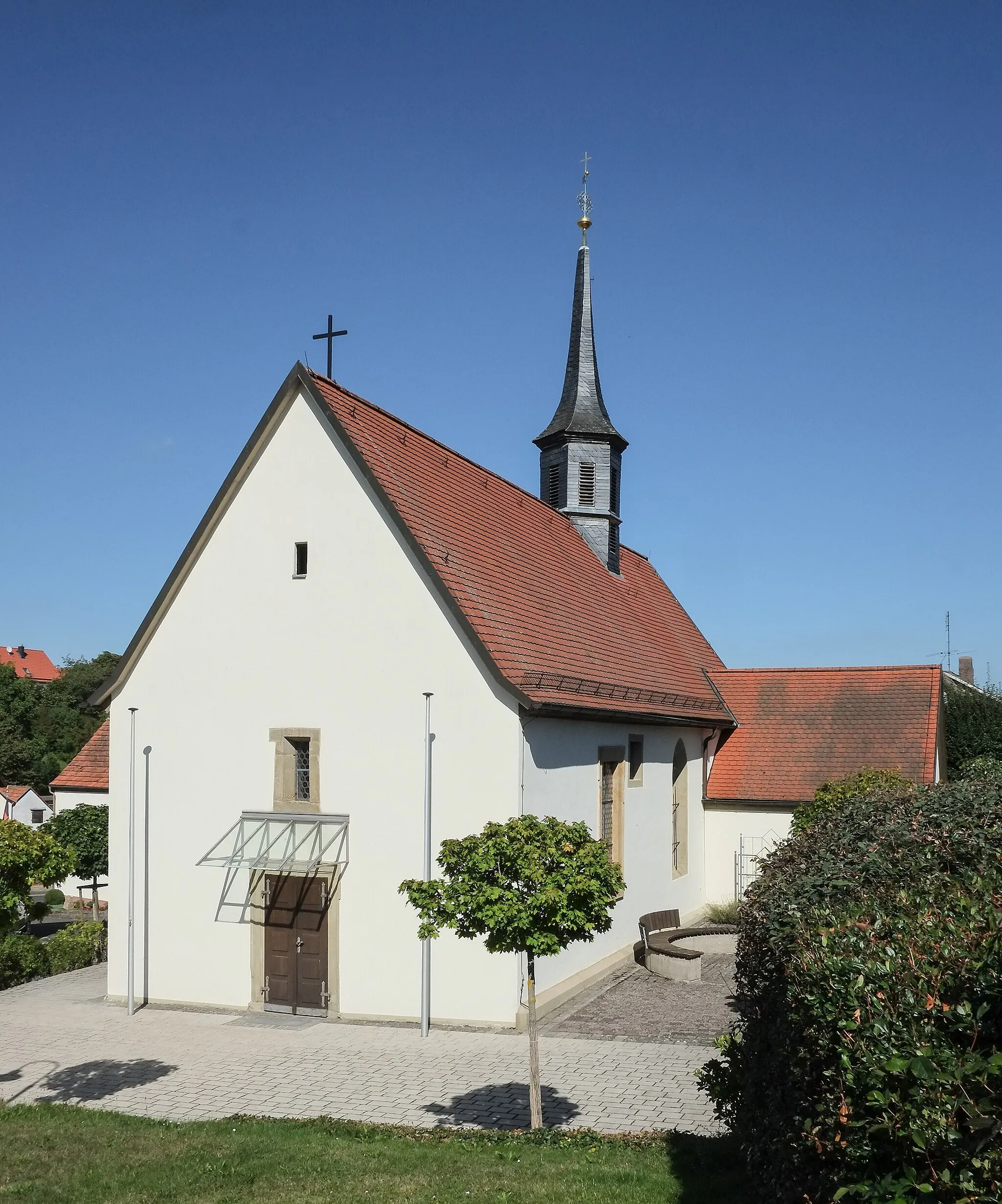 Photo showing: Church St Anna,Wülfershausen-Eichenhausen, district Rhön-Grabfeld, Bavaria, Germany