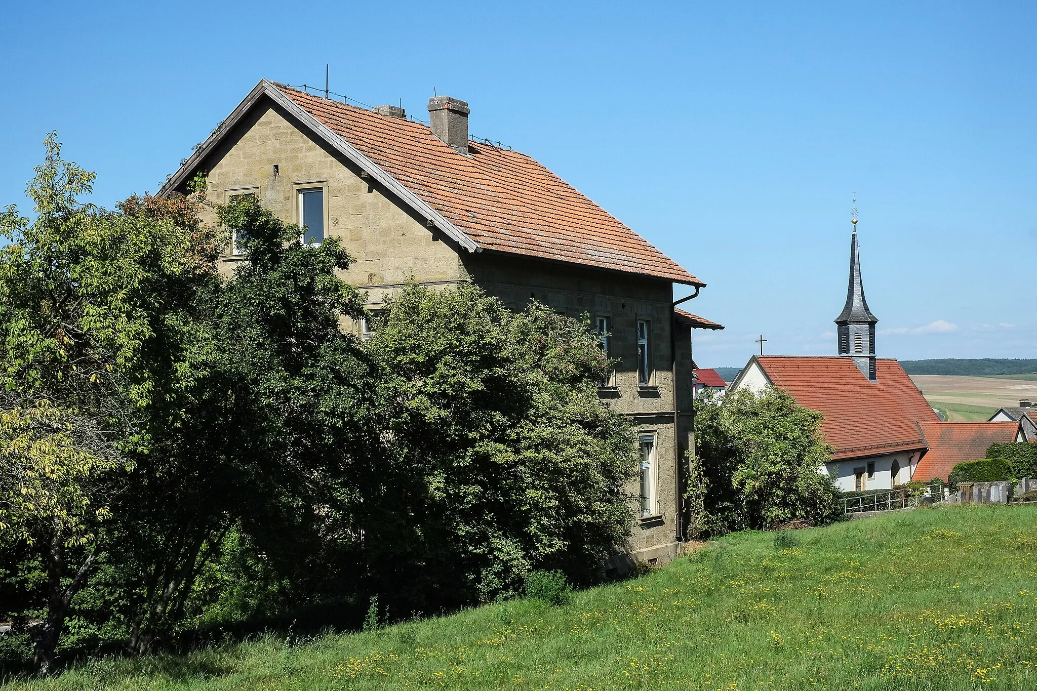 Photo showing: Wülfershausen-Eichenhausen, district Rhön-Grabfeld, Bavaria, Germany