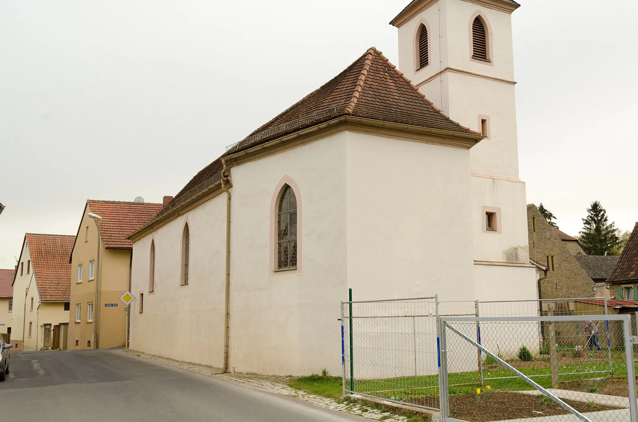 Photo showing: Dettelbach, Neusetz, Katholische Filialkirche Mariae Himmelfahrt, Hll. Kilian, Totnan und Kolonat