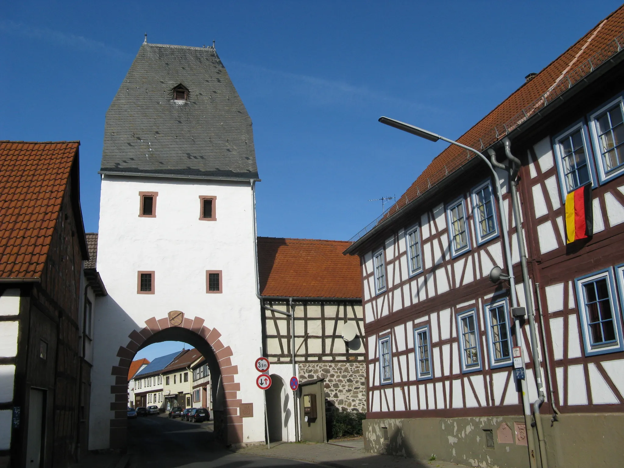 Photo showing: Marköbel, Lower Town Gate, Wetterau/Germany
