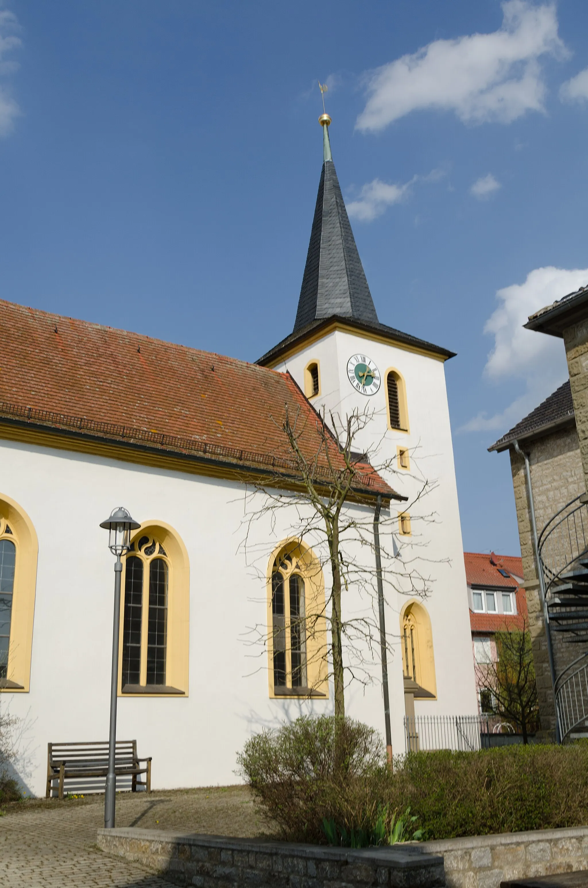 Photo showing: Marksteft, Michelfeld, Evangelisch-lutherische Pfarrkirche St. Michael