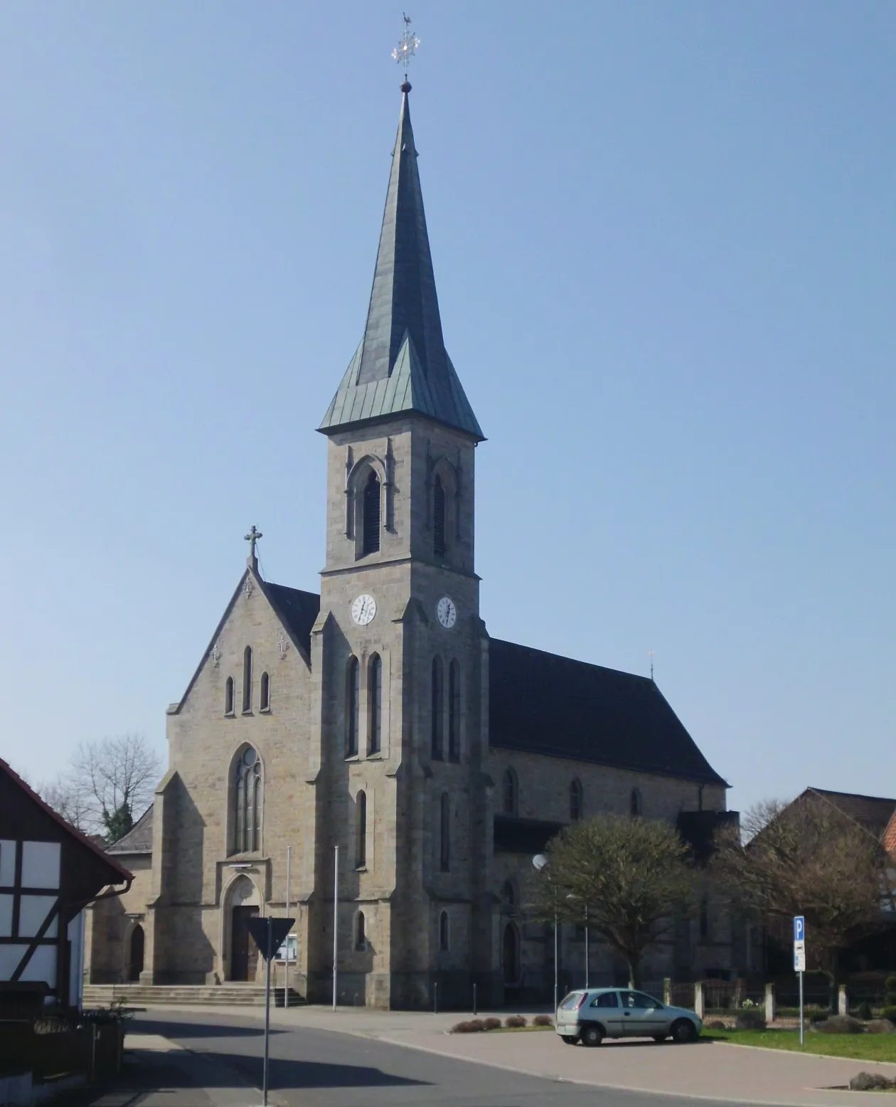 Photo showing: katholische Kirche "St.Sebastian" Mittelkalbach