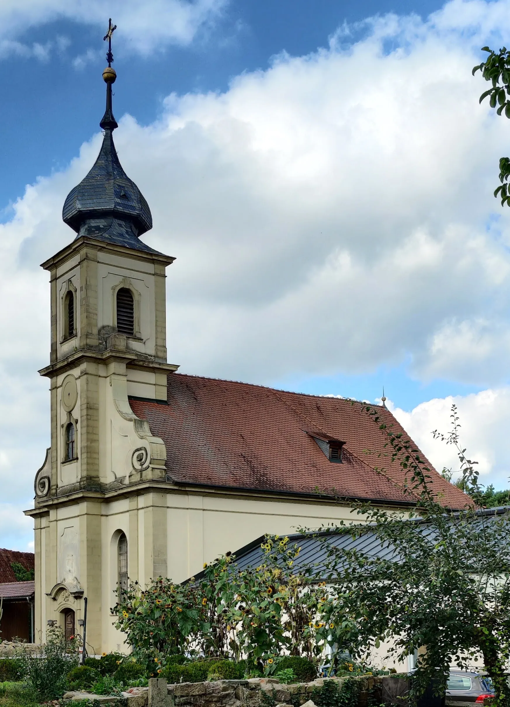 Photo showing: Katholische Pfarrkirche St. Michael Euerbach, Landkreis Schweinfurt, Unterfranken, Bayern, Deutschland