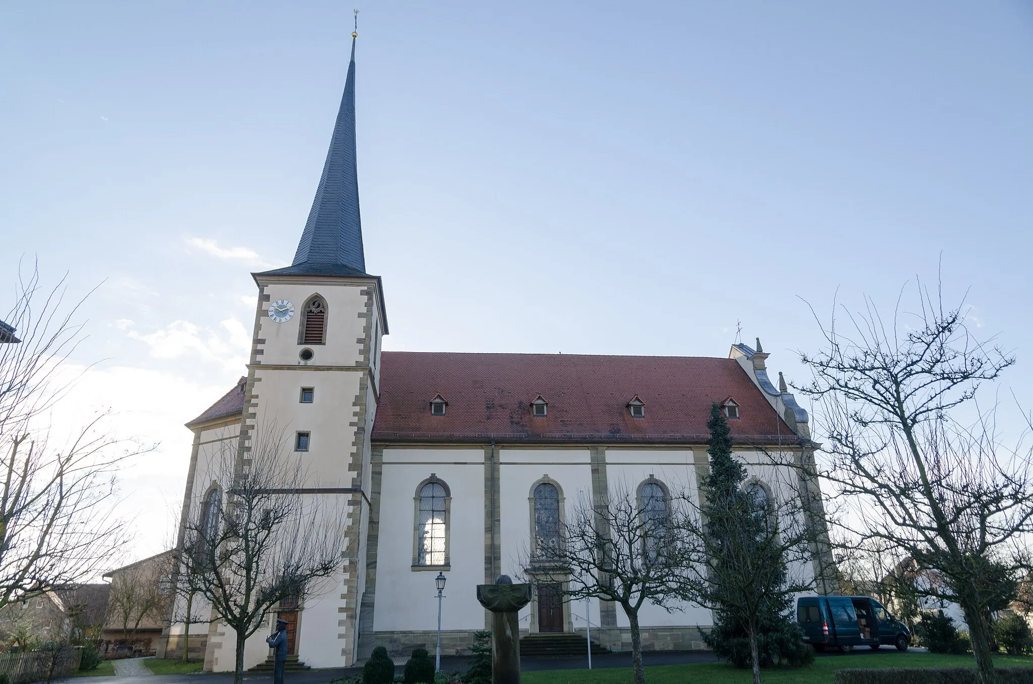 Photo showing: Werneck, Zeuzleben, Katholische Pfarrkirche St. Bartholomäus